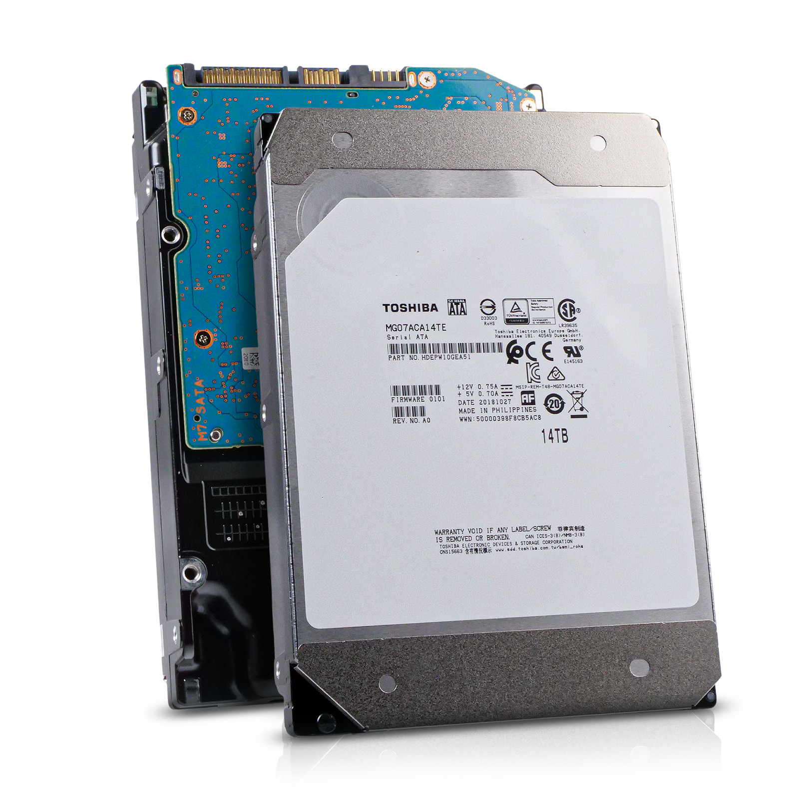 Toshiba MG07 14TB MG07ACA14TE 7.2K RPM SATA 6Gb/s 512e 3.5″ Enterprise HDD