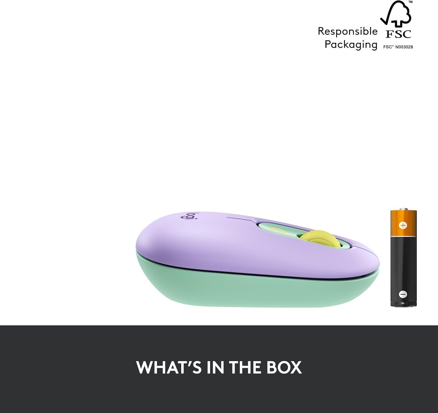 POP Compact Wireless Mouse – Daydream Mint