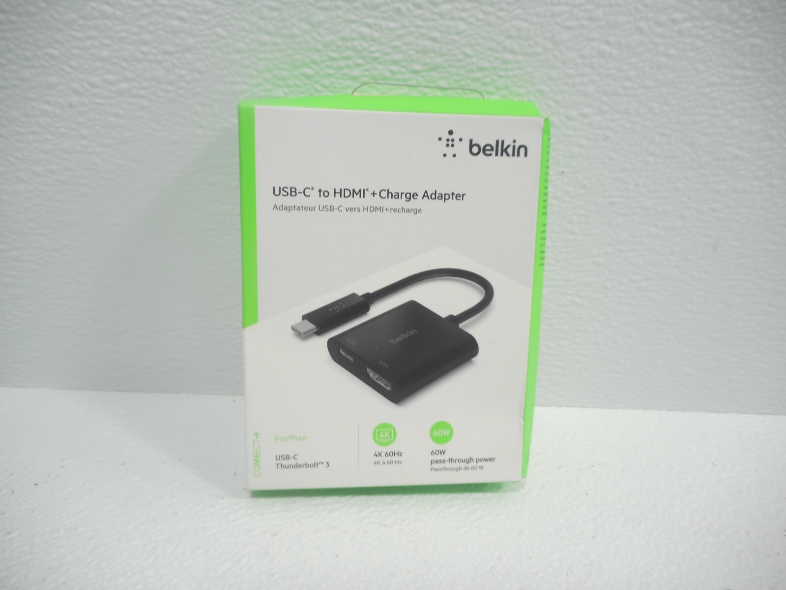 Belkin USB-C to HDMI Adapter + Charge AVC002btBK 4K 60W MacBook Pro HDMI Adapter
