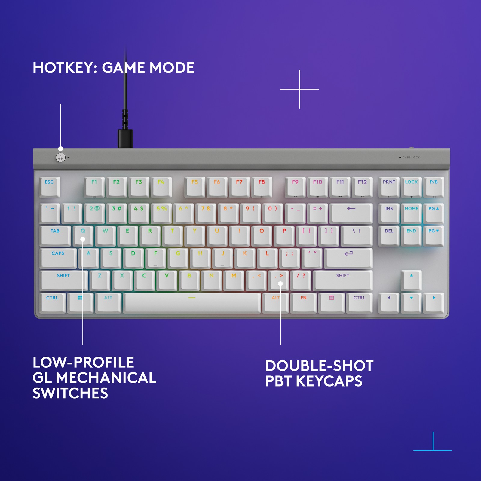 Logitech 920-012869 G515 TKL Wired Low Profile Gaming Keyboard