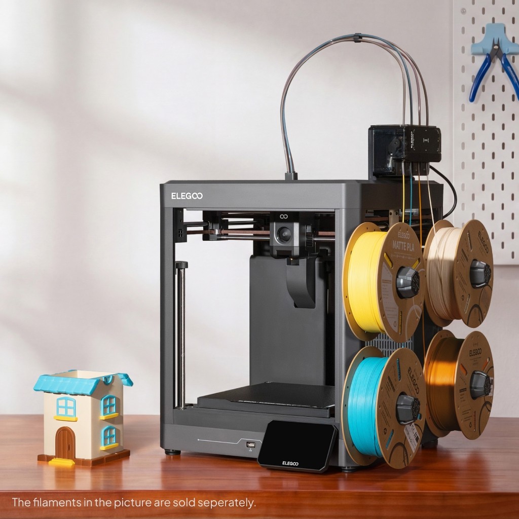 ELEGOO Centauri 2 Combo FDM 3D Printer 4-Color Printing with CANVAS