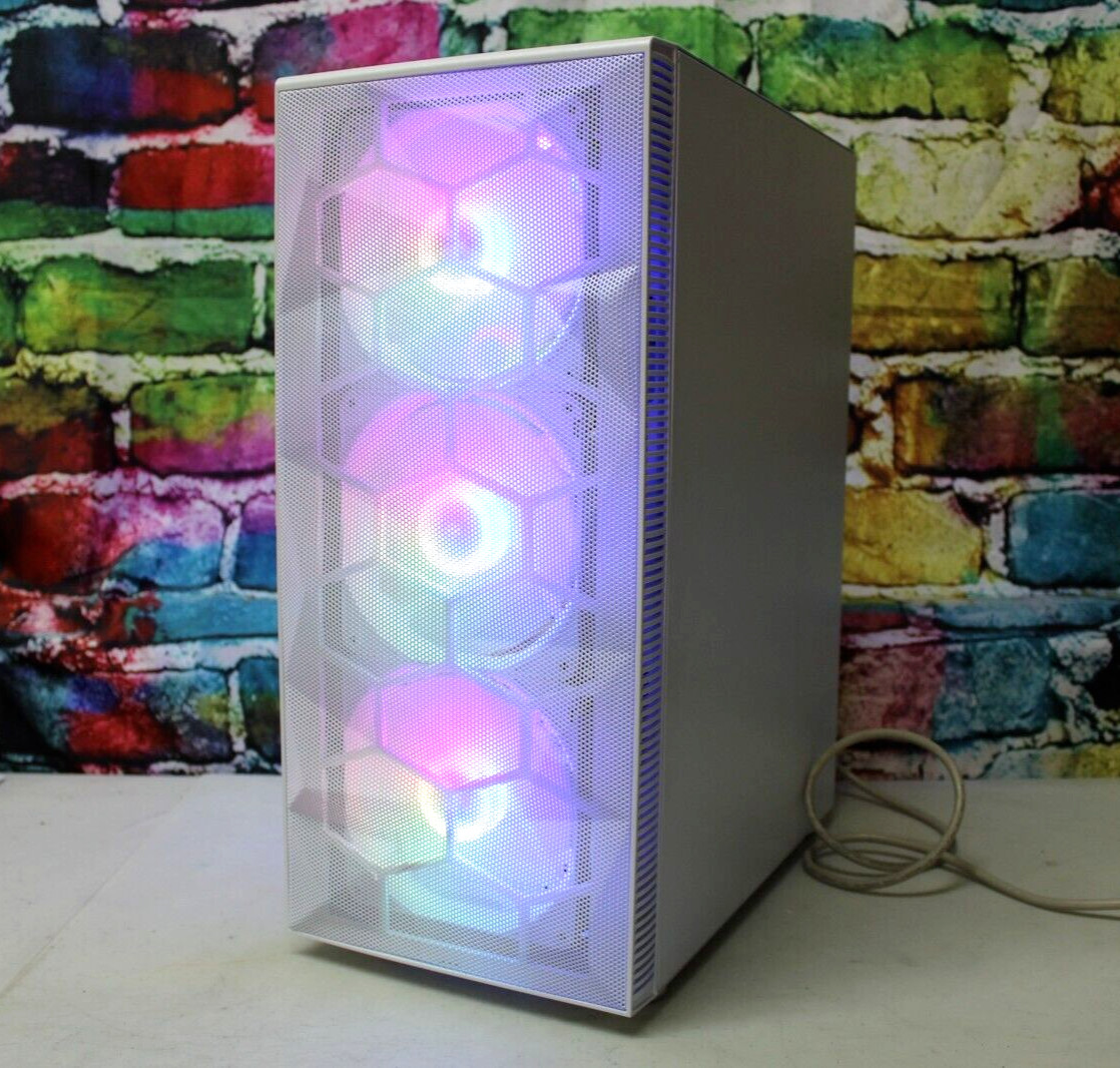 Custom LED Gaming Desktop PC Intel Core i7 3.40 Quad 16 GB SSD Nvidia 1660 Super
