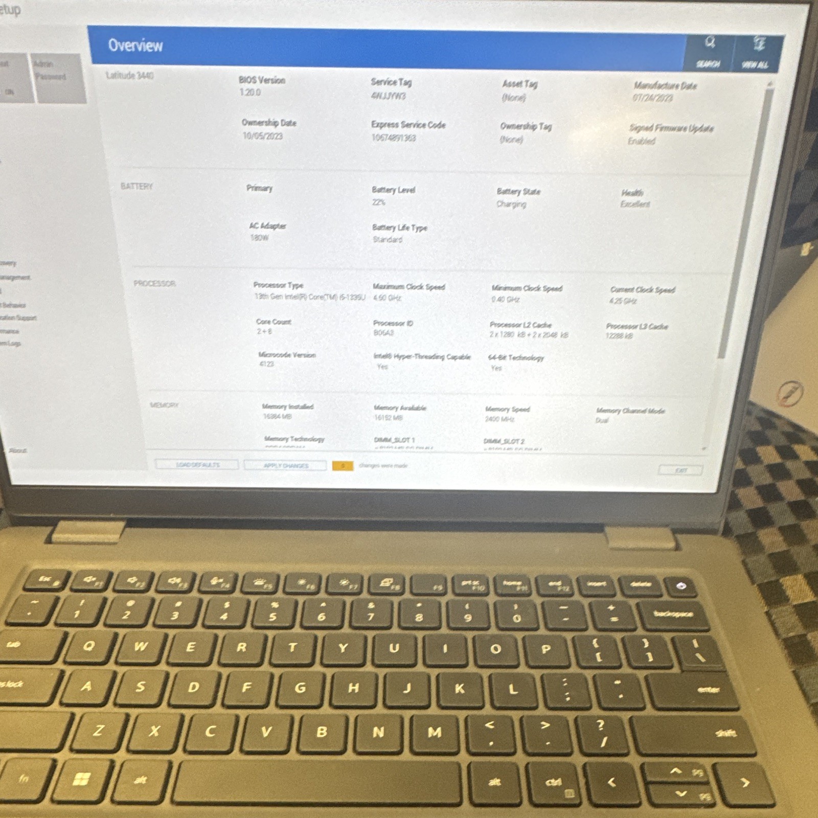 Dell Latitude 3440 14″ i5-1335U 16GB 256GB SSD Win 11 Pro Gray