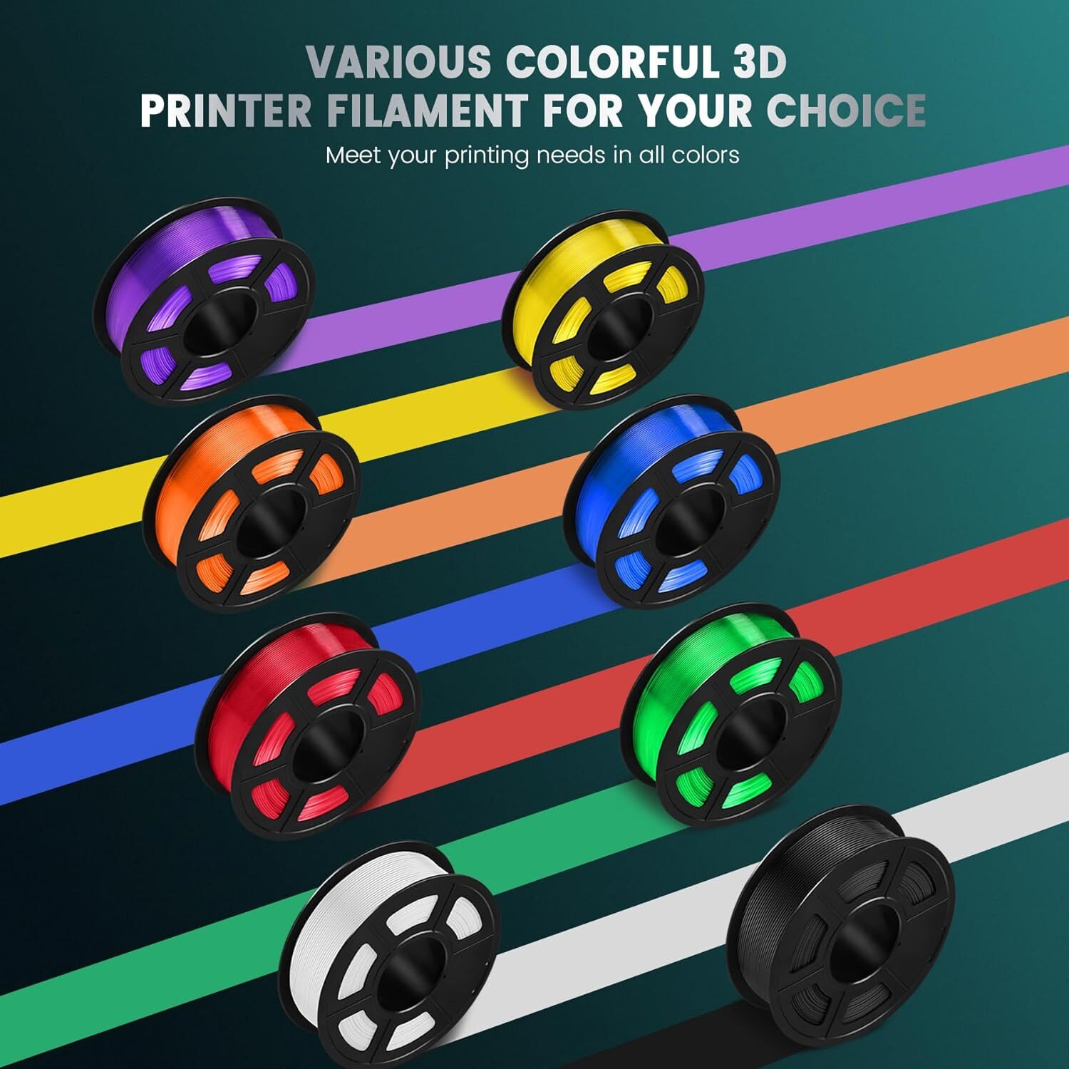 【BUY4 PAY FOR 3】SUNLU PLA/PLA PLUS/PETG/SILK/ABS/META/MATTE 1KG TPU500G Filament