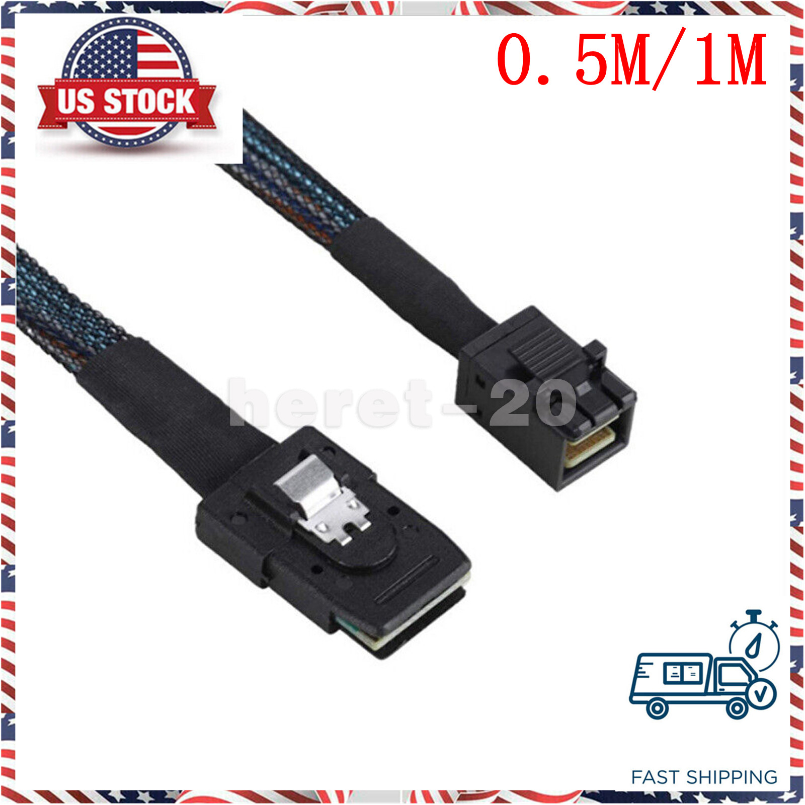 Mini SAS HD Adapter Cable SFF-8643 to SFF-8087 36 Pin Server Motherboard 0.5M 1M