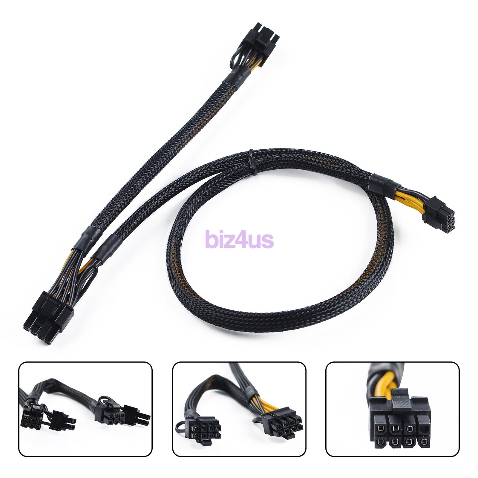 For HP ML350 Gen10 Mini 8pin to 8+8pin GPU PCI-E Video Card Power Adapter Cable