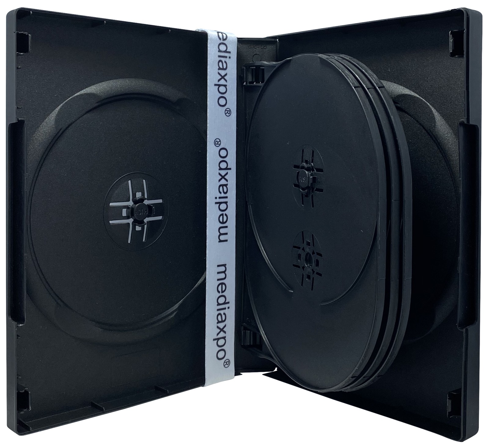 Black 8 Disc DVD Cases Lot