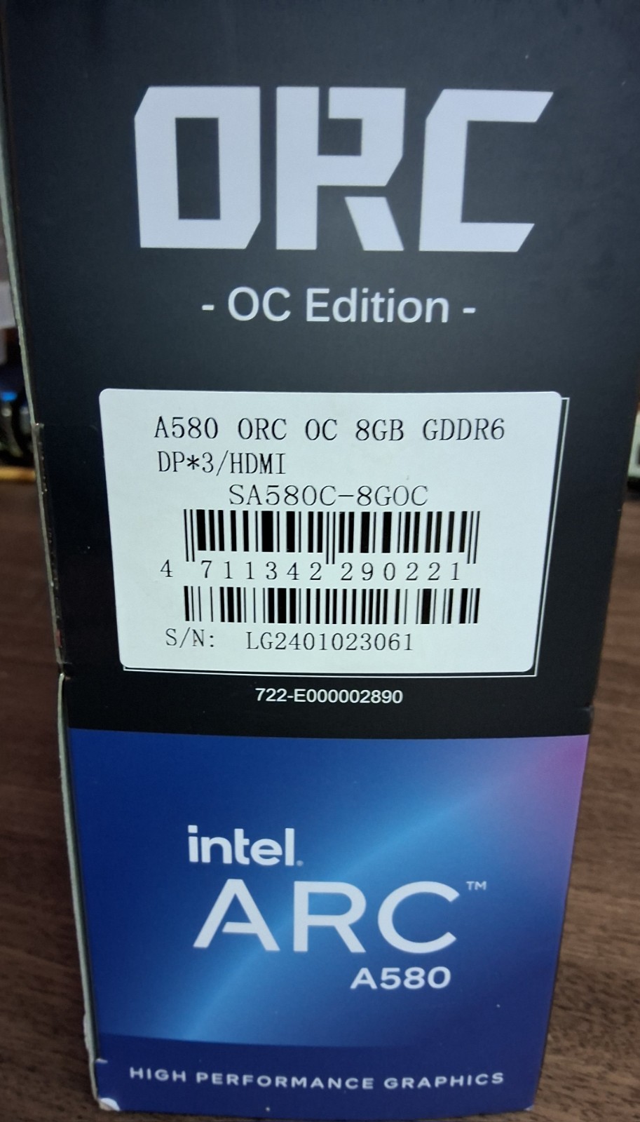 Sparkle ORC OC Edition Intel Arc A580 8GB GDDR6 Graphics Card