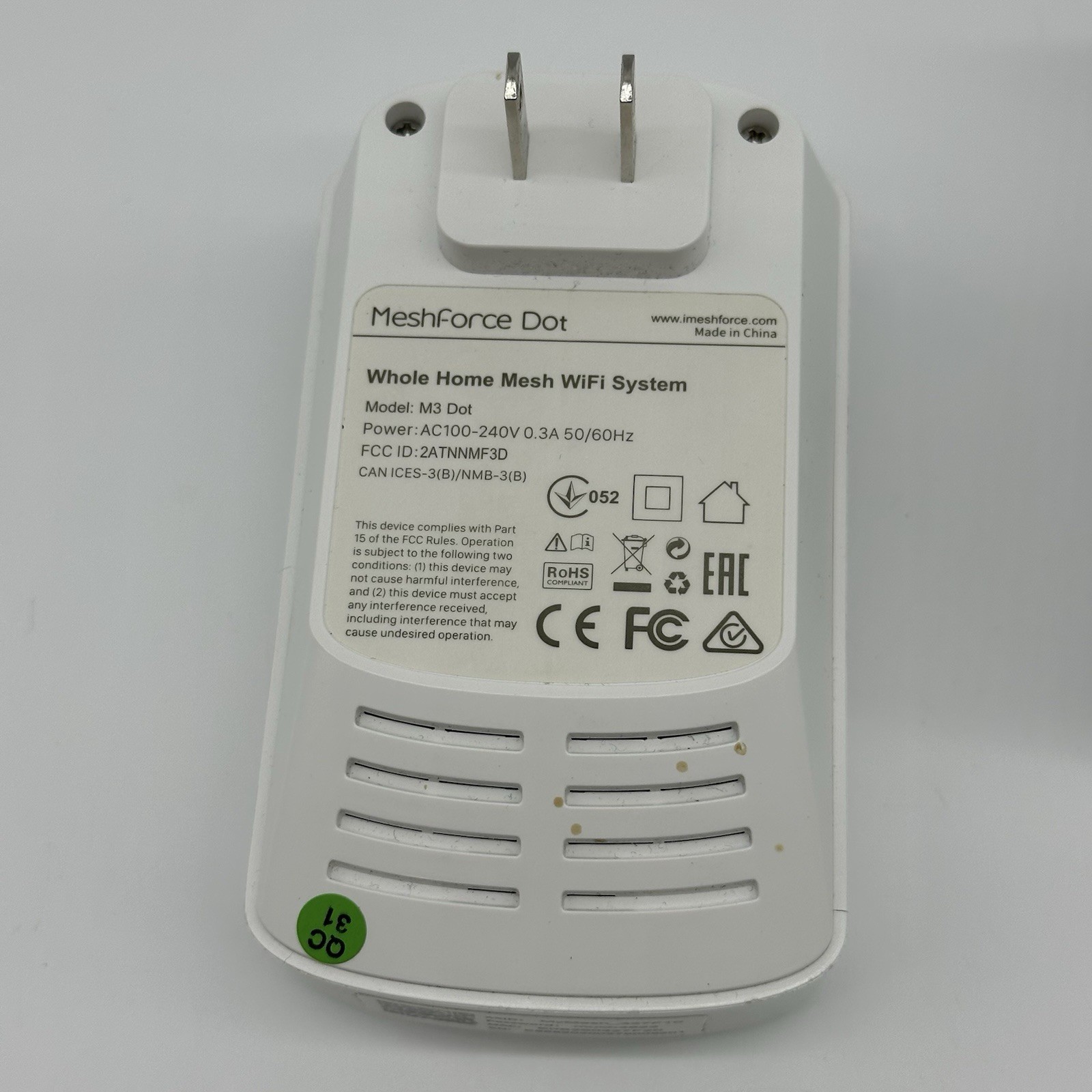 MeshForce M3 Whole Home Mesh WiFi System + 2 M3 Dot Extenders – Dual Band AC1200