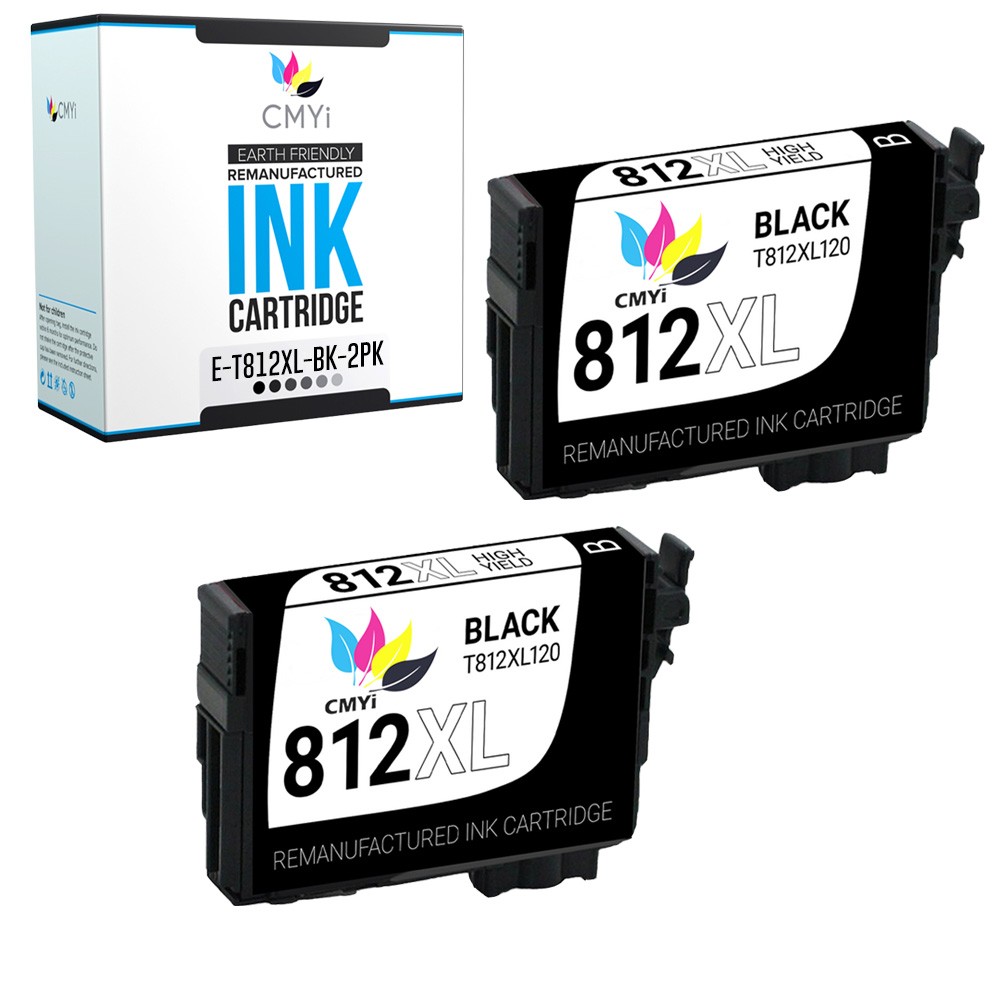 812XL CMYi Black Color Ink Cartridges for Epson 812 XL Workforce EC-C7000 Pro