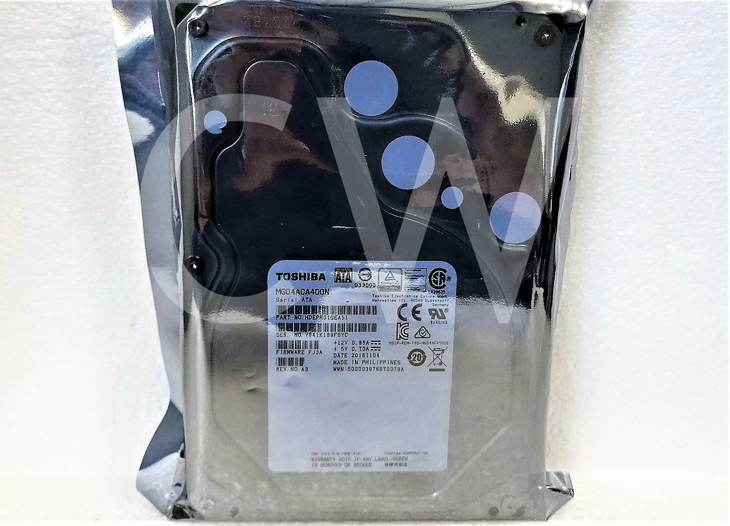 MG04ACA400N Toshiba HDEPR01GEA51 4TB 7.2K RPM 6Gb/s 3.5″ SATA HDD Hard Drive