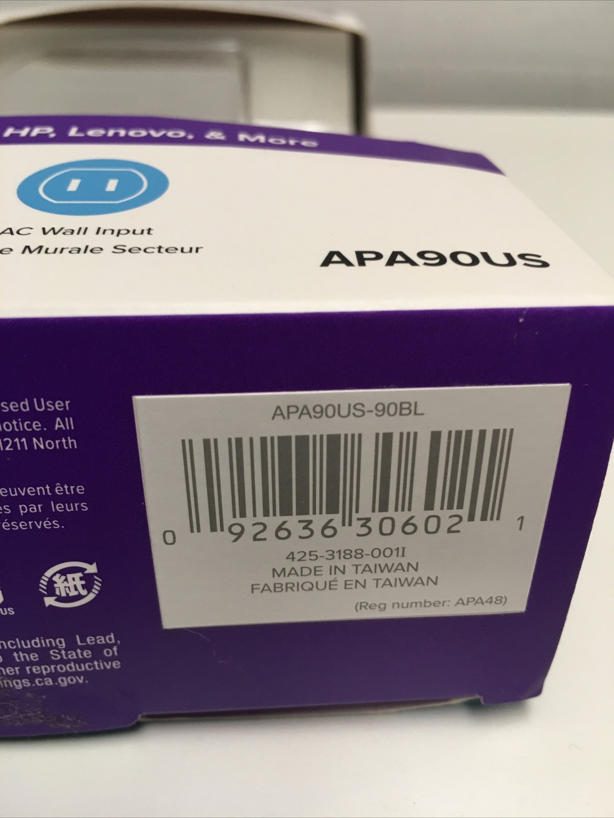 Targus AC Adapter APA90US 90W Laptop Tablet Phone Charger w/5X Multiple Tips