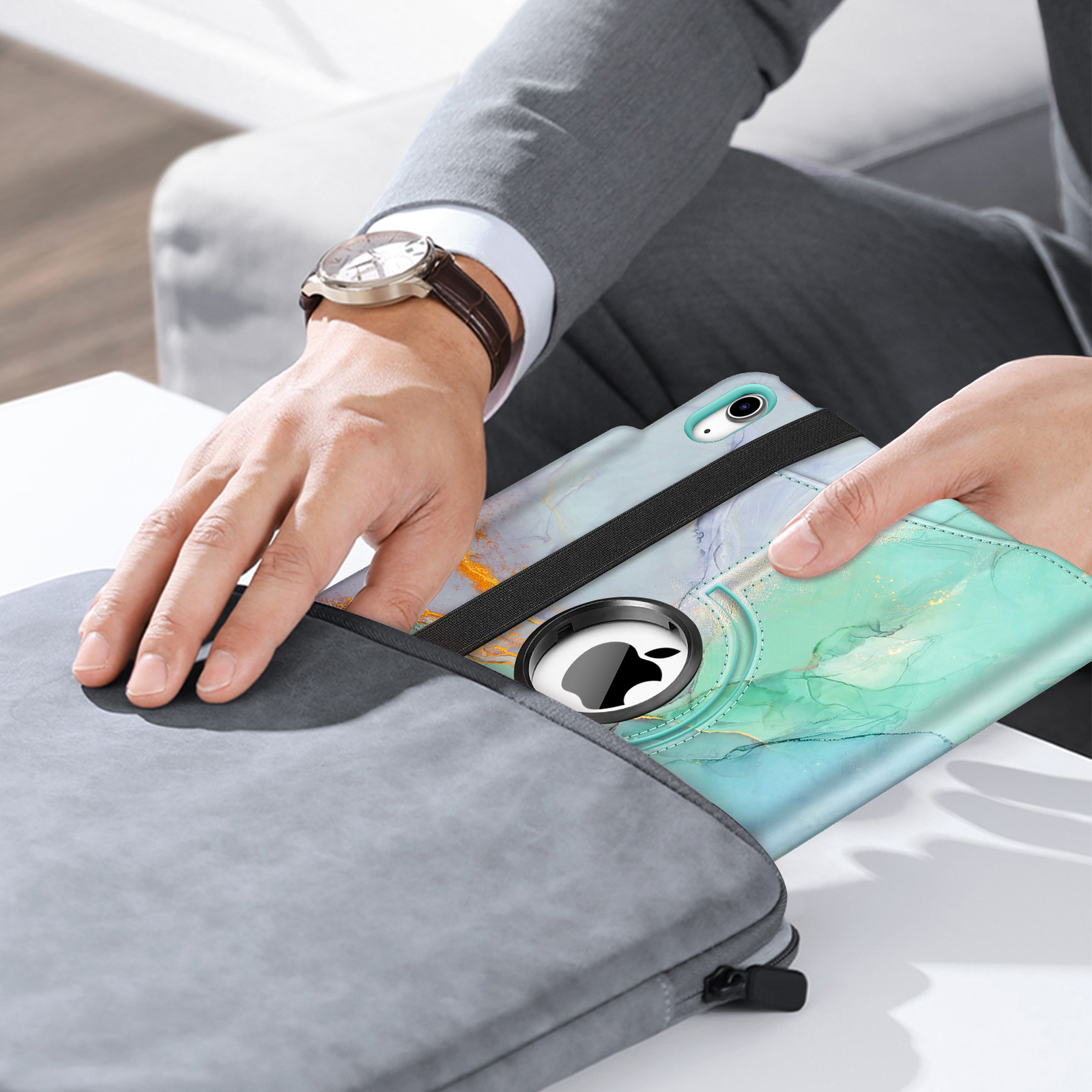 Rotating Case for iPad 10th Generation (2022) 360 Degree Swiveling Stand Cover