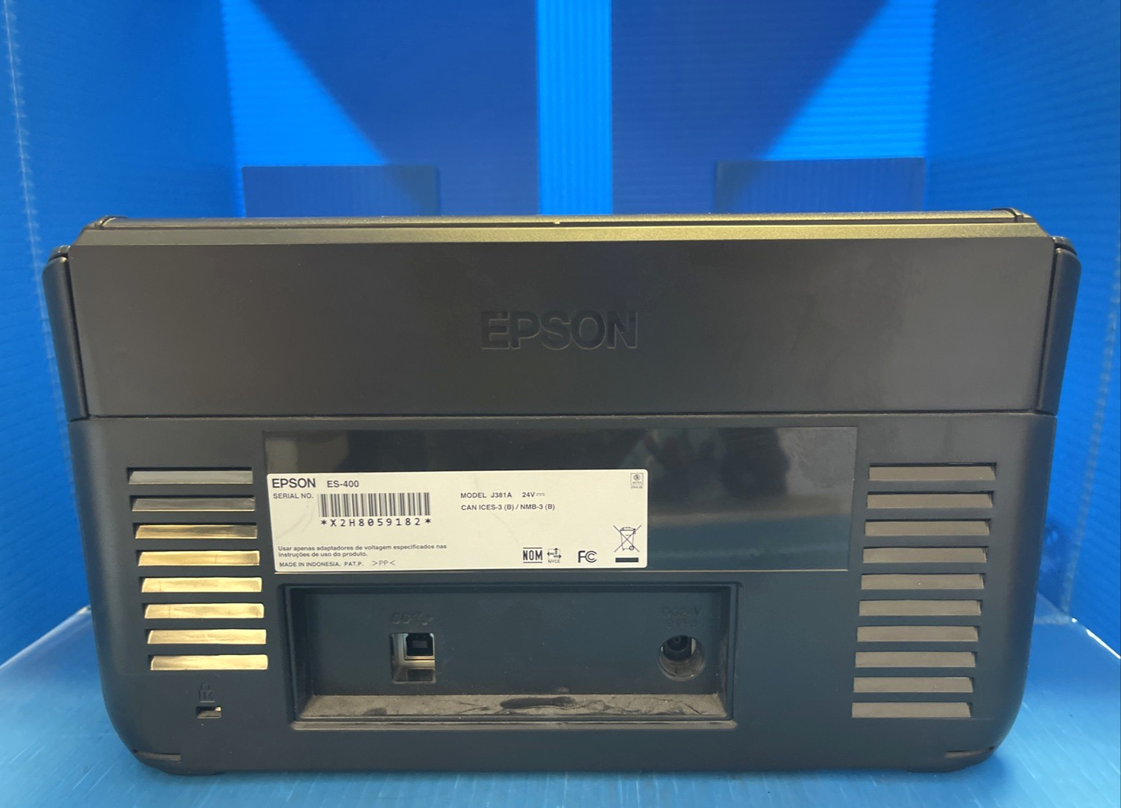 Epson ES-400 II Color Duplex Document Scanner w/ Power Adapter