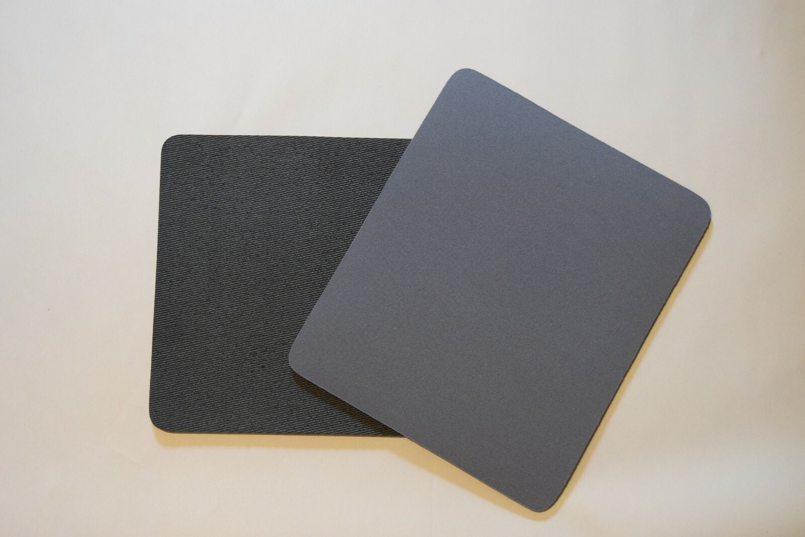 Non-Slip Solid Gray Mousepads for Computer (Set of Two) New 9.25 in. x 7.75 in.