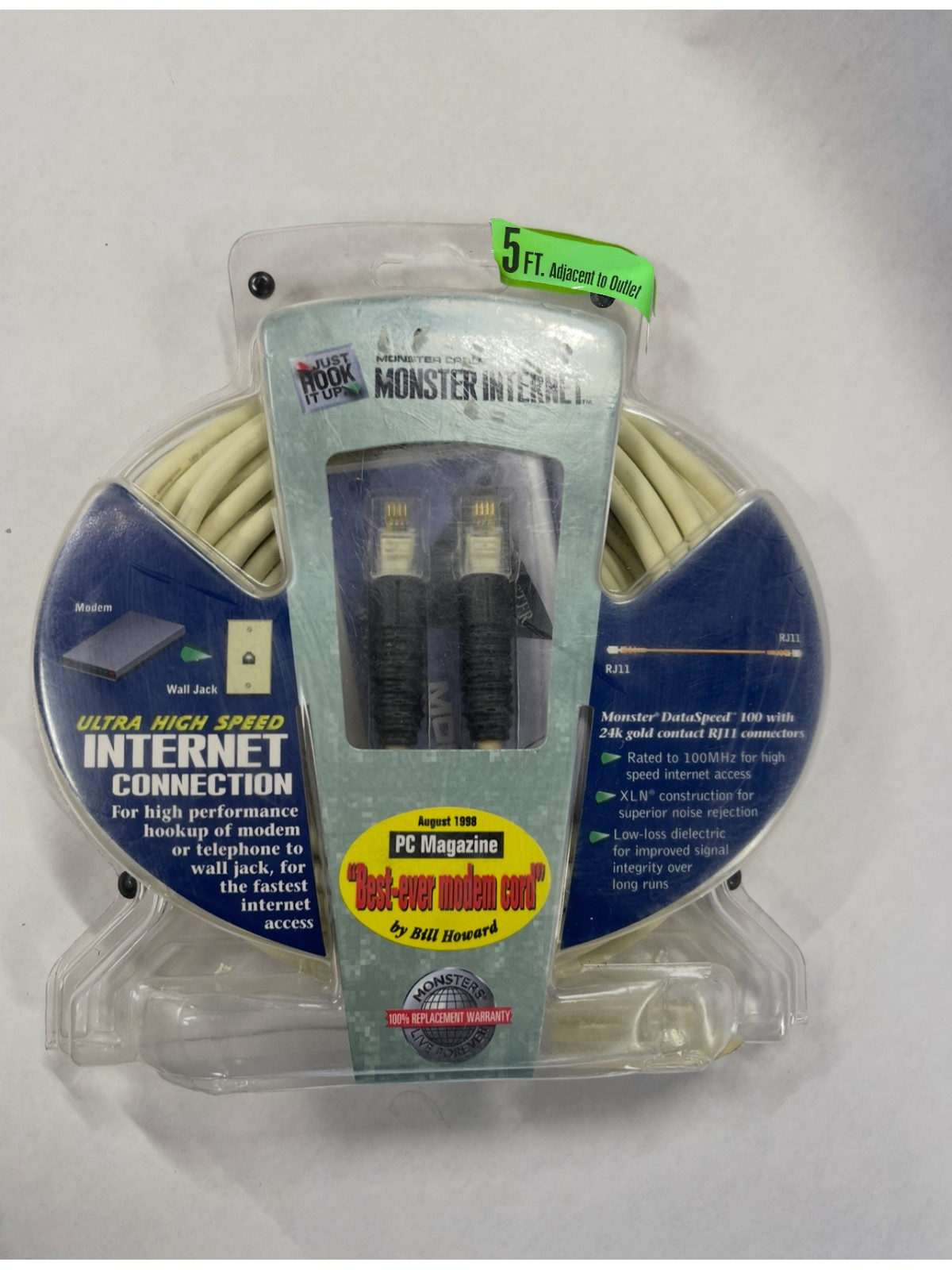 Monster Cable – Ultra High Speed Internet Connection RJ11 – 5Ft