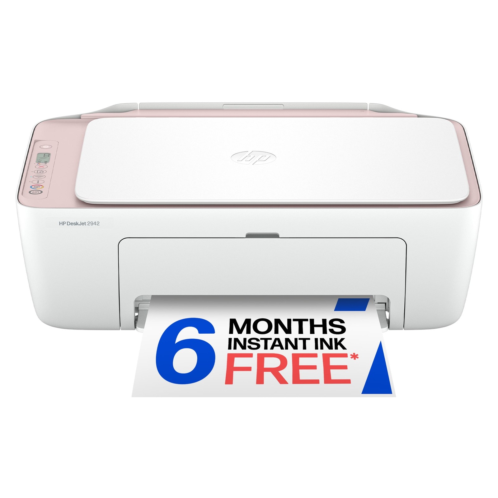 HP DeskJet 2942 Wireless All-in-One Color Inkjet Printer, 6 Months Free