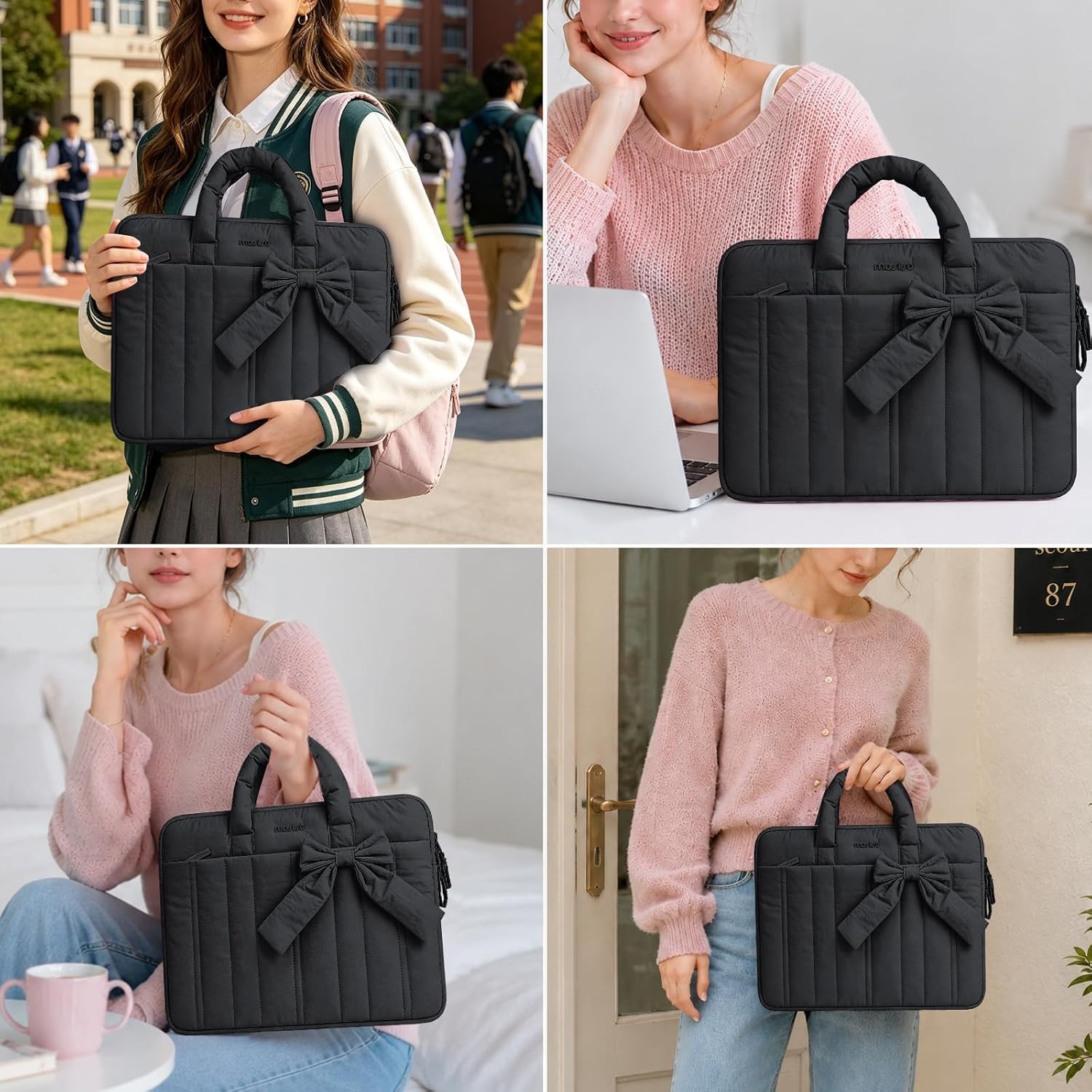 Laptop Case 16 inch, 15-15.6 inch Puffy Laptop Sleeve Compatible with MacBook Pr
