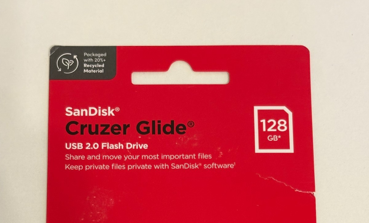 SanDisk 128GB Cruzer Glide USB 2.0 Flash Drive – Free Shipping