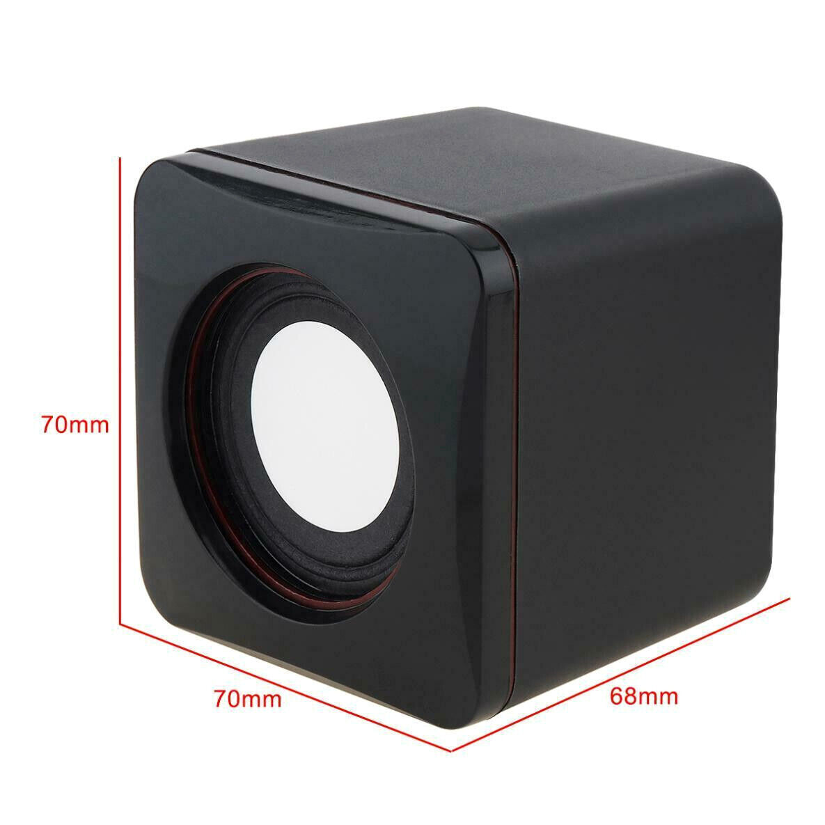 3.5mm Mini USB Wired Computer Speakers Stereo Bass For PC Laptop Desktop Black