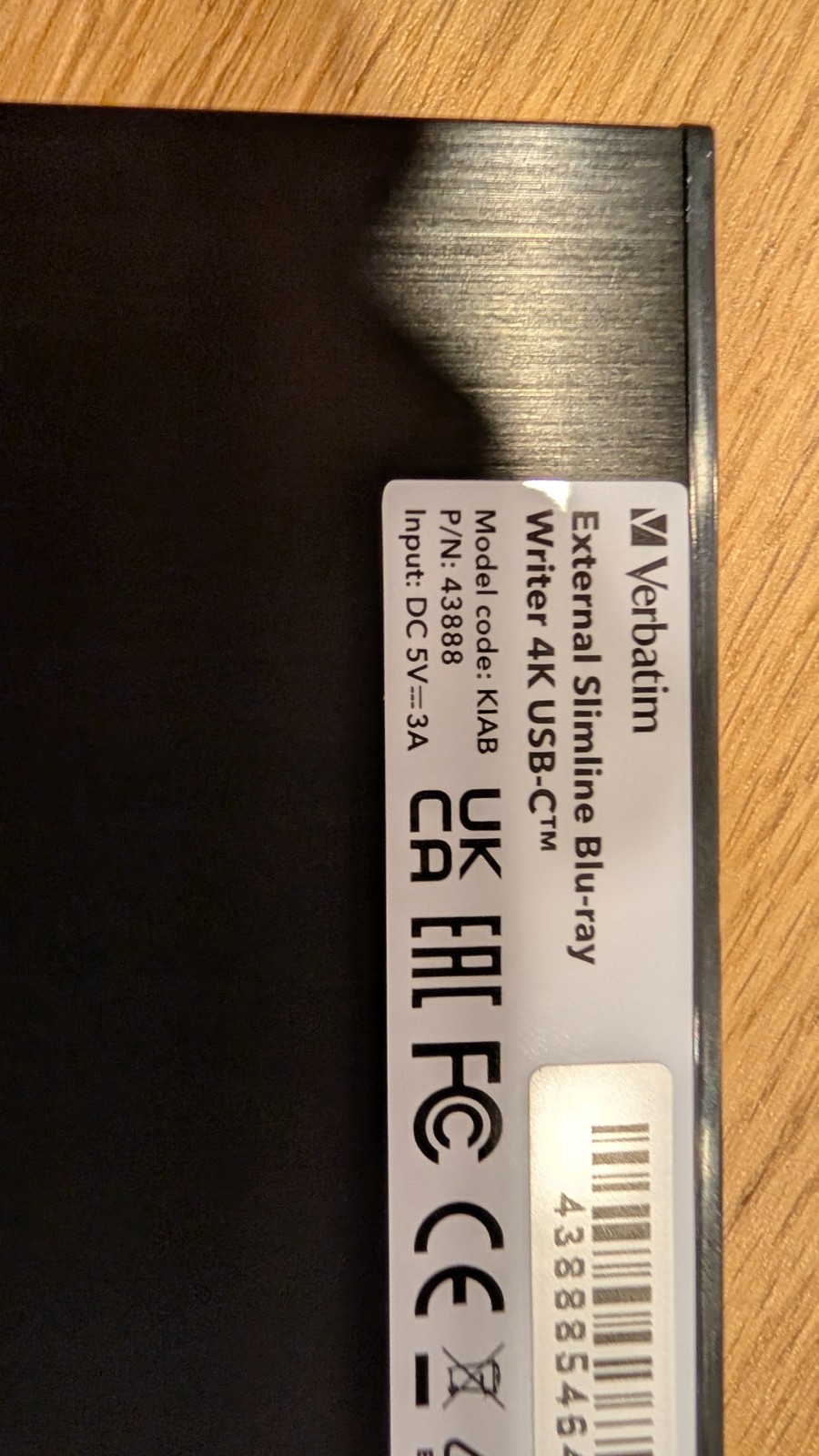Verbatim 4K UHD Blu-Ray Burner Flashed UNLOCKED LibreDrive MakeMKV 43889 (LG)