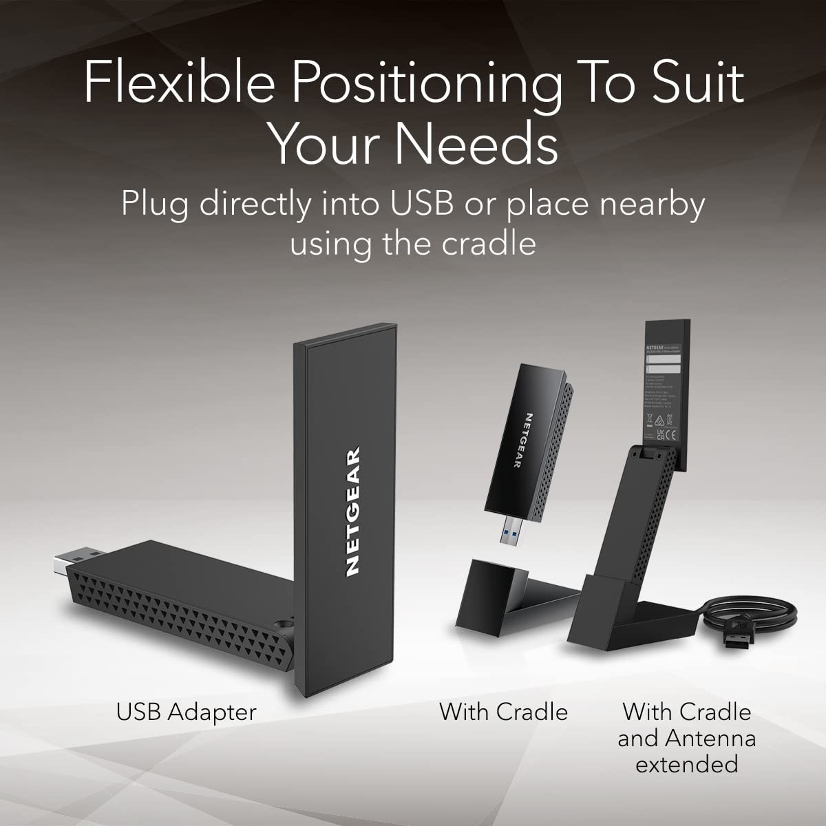 NETGEAR Nighthawk A8000 AXE3000 Tri-Band USB Adapter 3.0 WiFi 6/6E