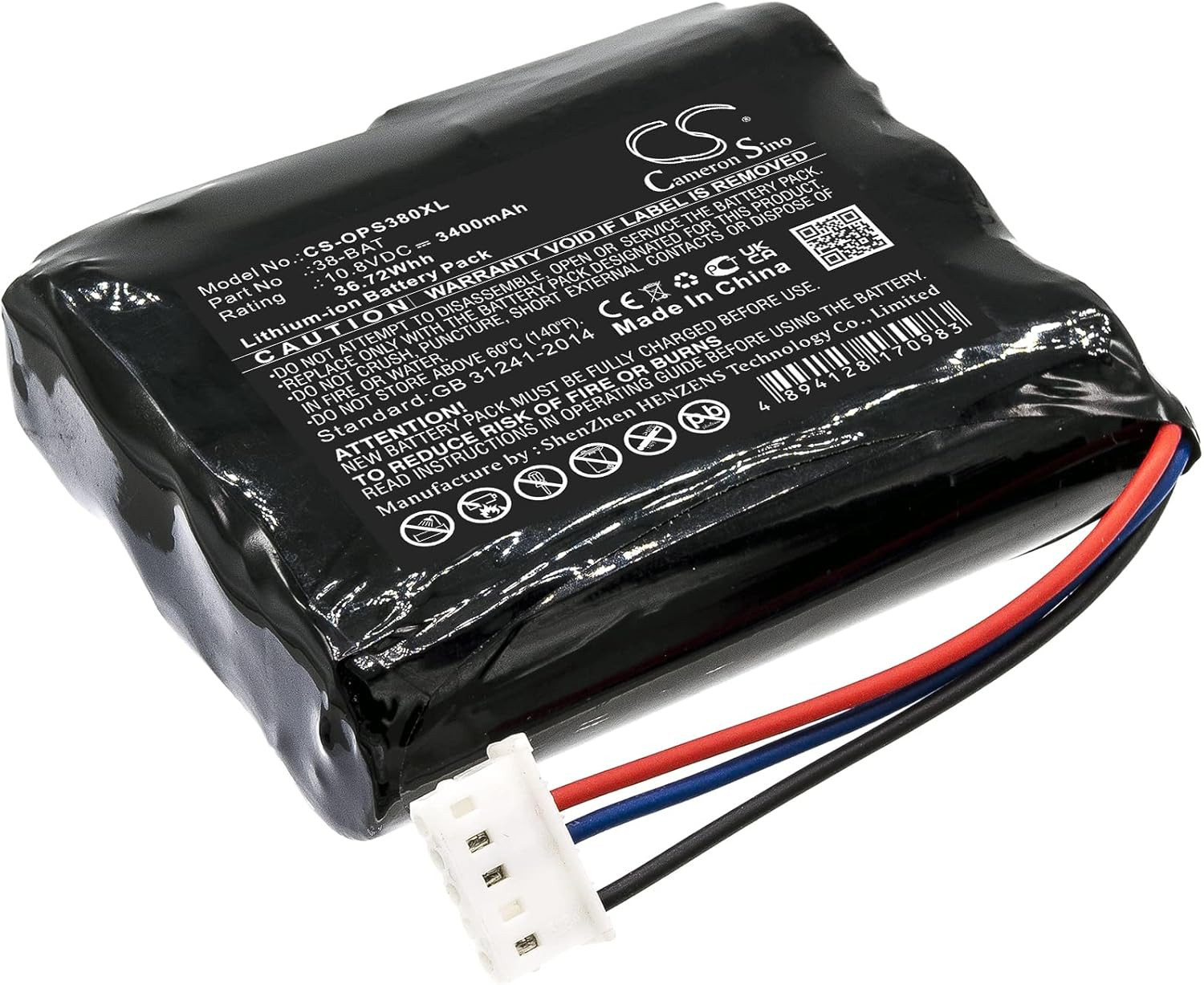 CS Kerui New 3400Mah Replacement Battery for 38DL plus Ultrasonic Thickness, 38D