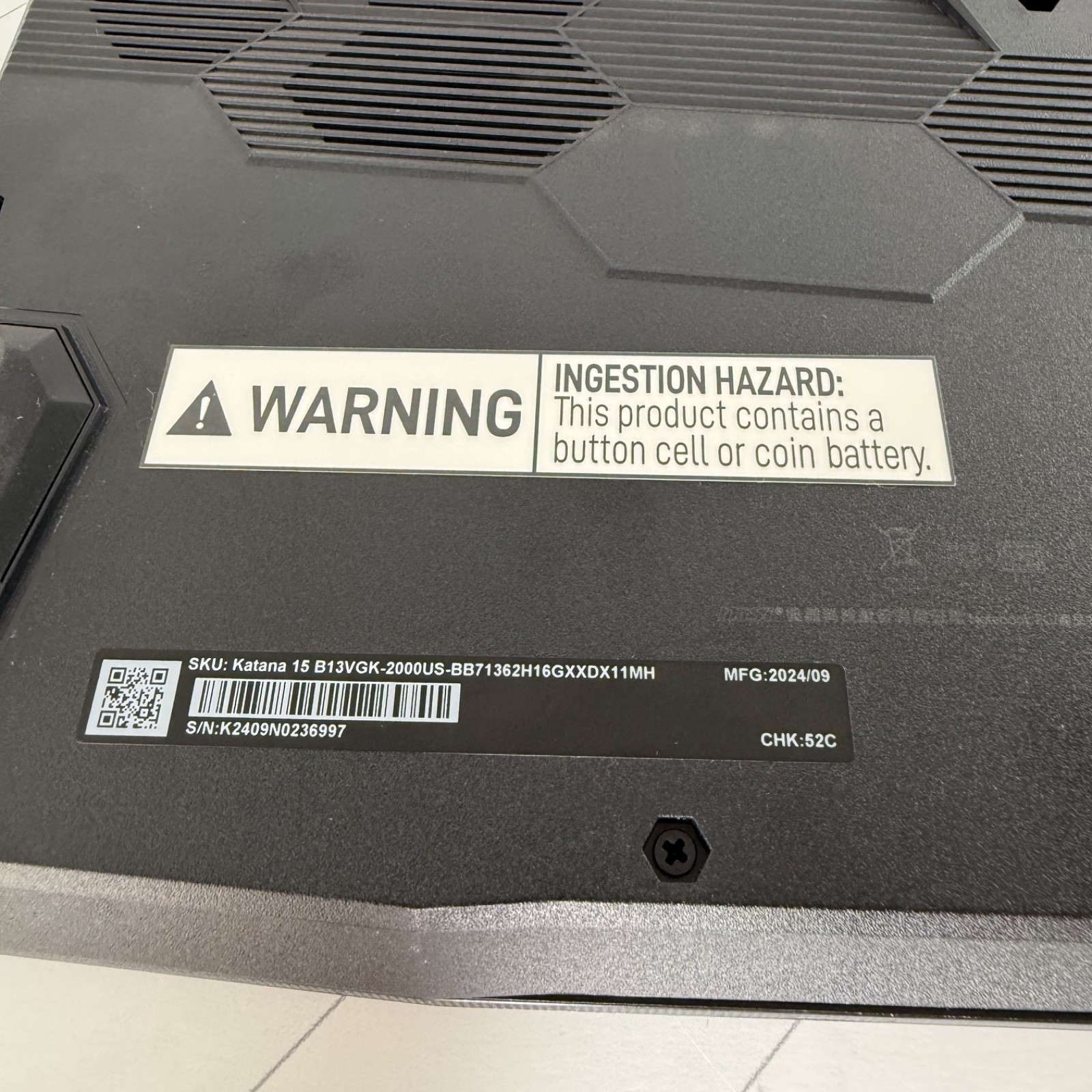 MSI Katana 15 B13VGK 15.6″ i7-13620H 2.4GHz 16 GB 1 TB GeForce RTX 4070 #H529