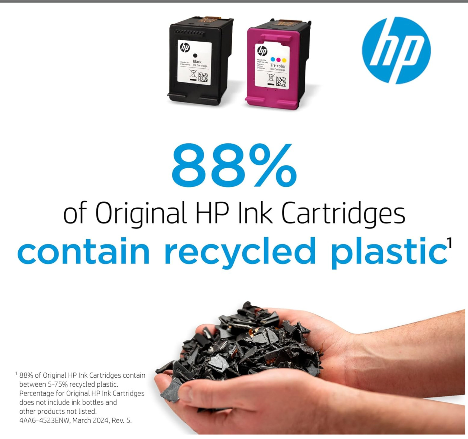 Pack of 4 HP 67 Black Original Ink Cartridge, ~120 pages, 3YM56AN- LIMITED OFFER