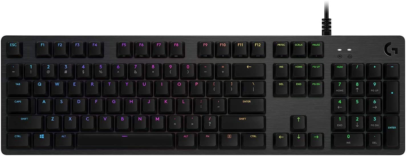Logitech – G512 LIGHTSYNC RGB Mechanical Gaming Keyboard (Tactile) – Carbon