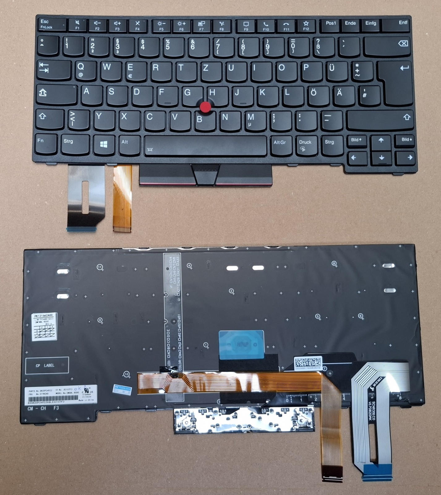 Keyboard Lenovo ThinkPad T14 G1 G2 Gen1 Gen2 keyboard lighting DE