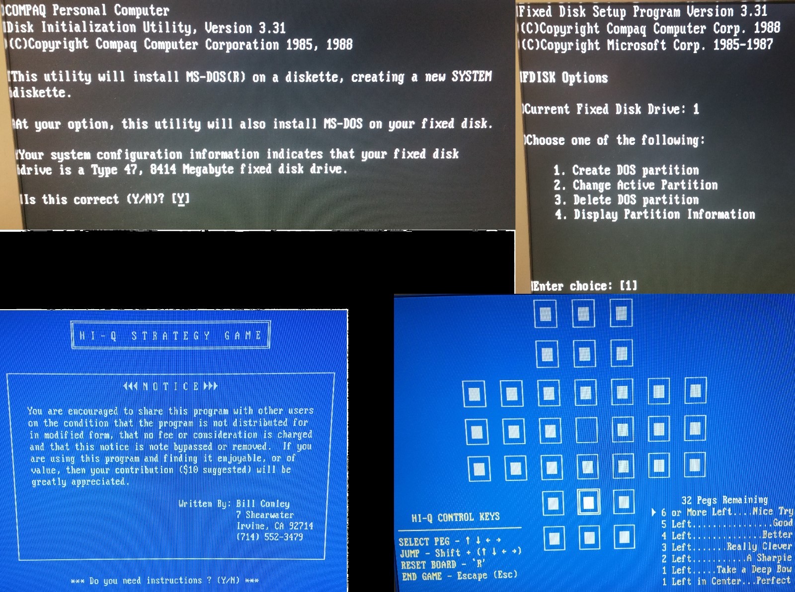 5x MS-DOS System/Boot-Disks version 2.11,3.31,4.01,5.00,6.22 on 5.25″ 360Kb Disk