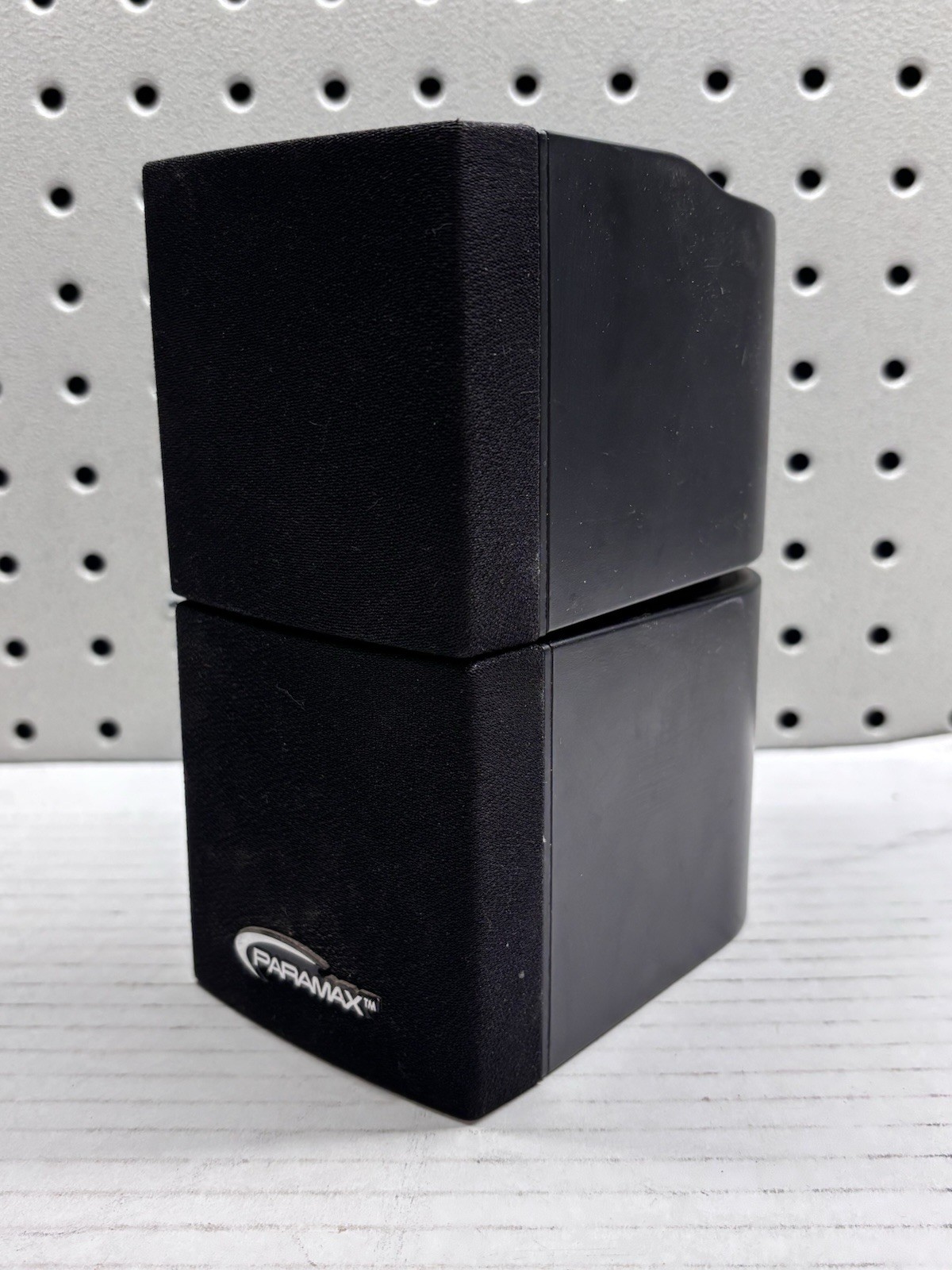 2 Paramax Double Cube Satellite Speakers Tested Works Used Nice .