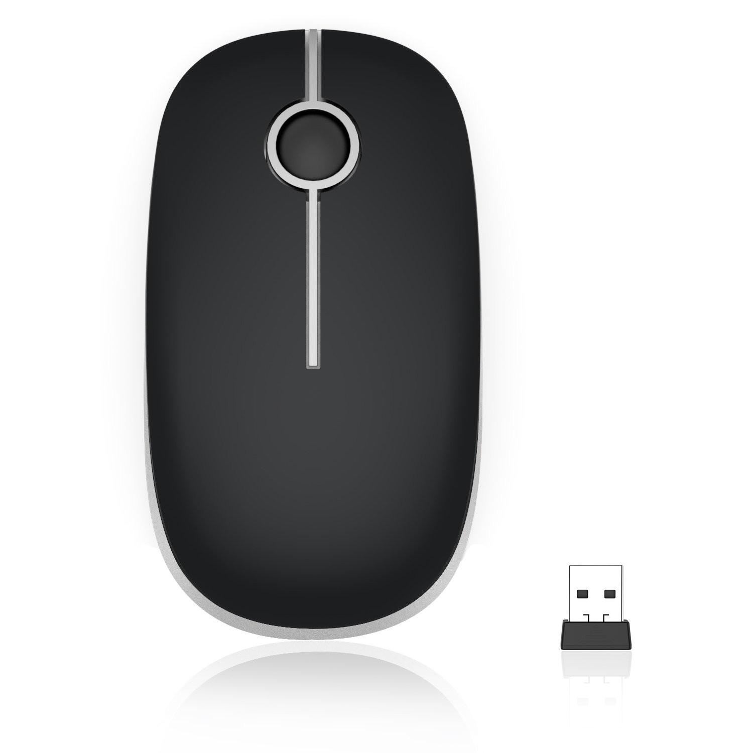 Wireless Mouse, 2.4G Slim Portable Computer Laptop Mouse with Nano Receiver Q…