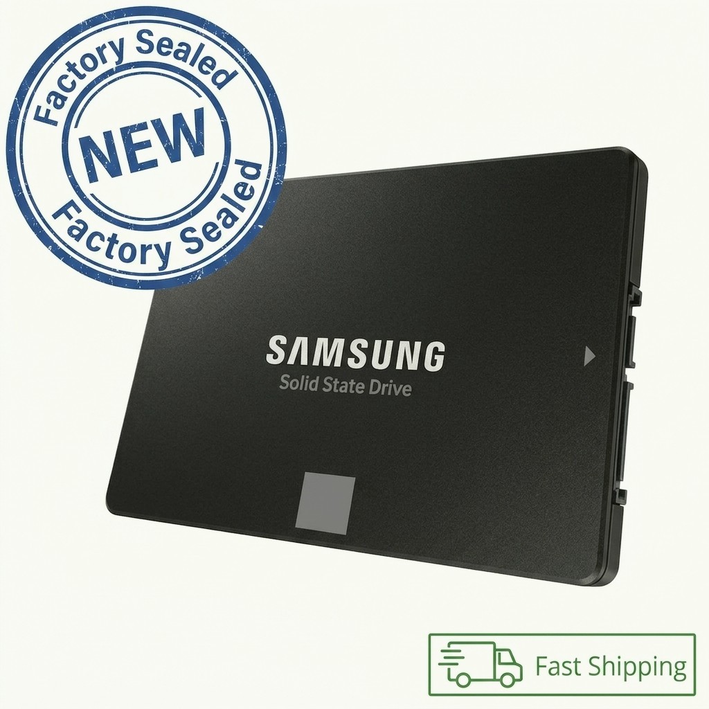 Samsung 870 EVO 4TB SSD – 2.5″ SATA III (MZ-77E4T0B) ~ NEW Factory sealed