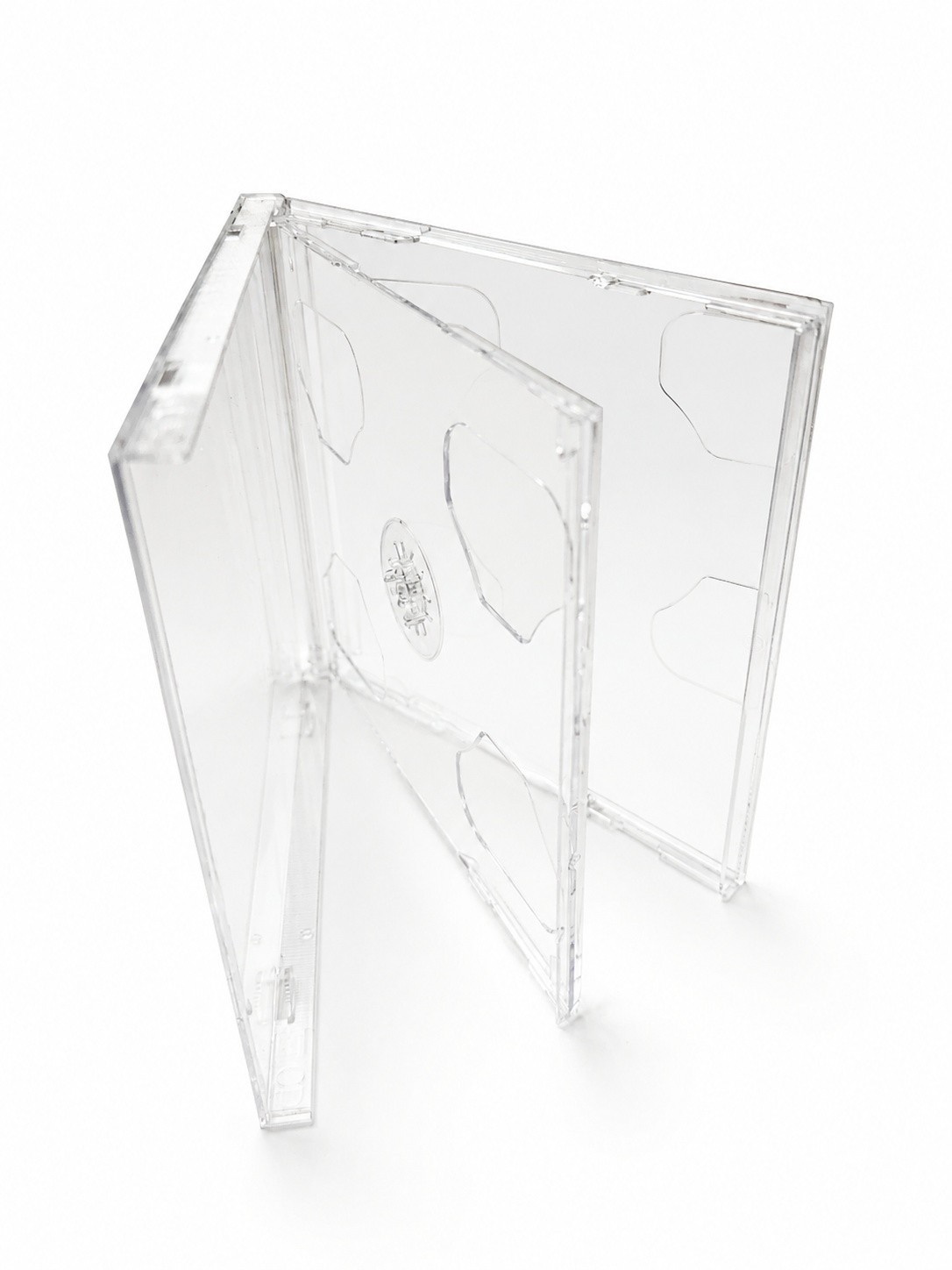 Standard 10.4mm CD Jewel Case Double 2 Disc w Clear Tray Assembled Storage LOT