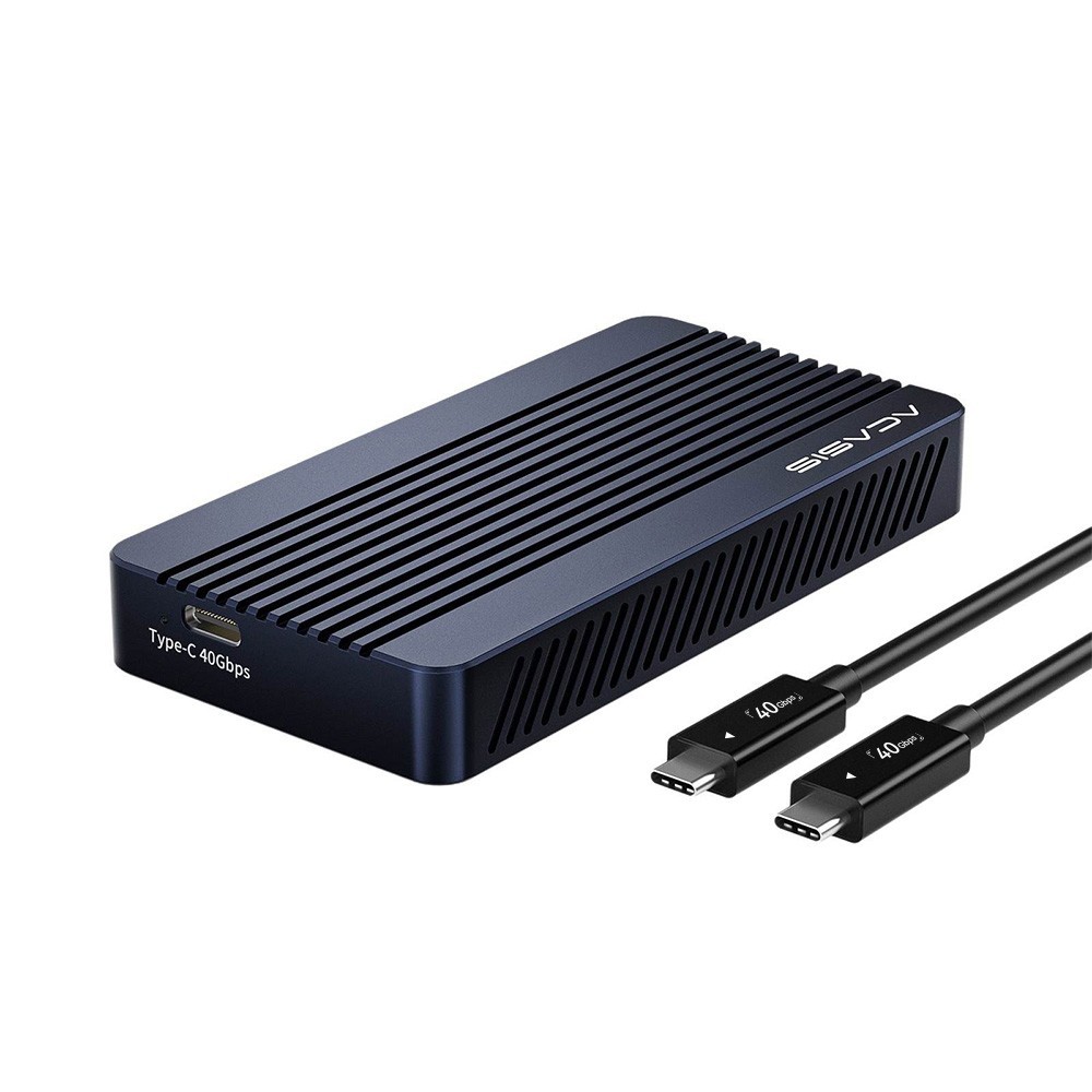 Acasis 40Gbps M.2 NVMe SSD Enclosure Aluminum Shell Protection Shock-Resistant