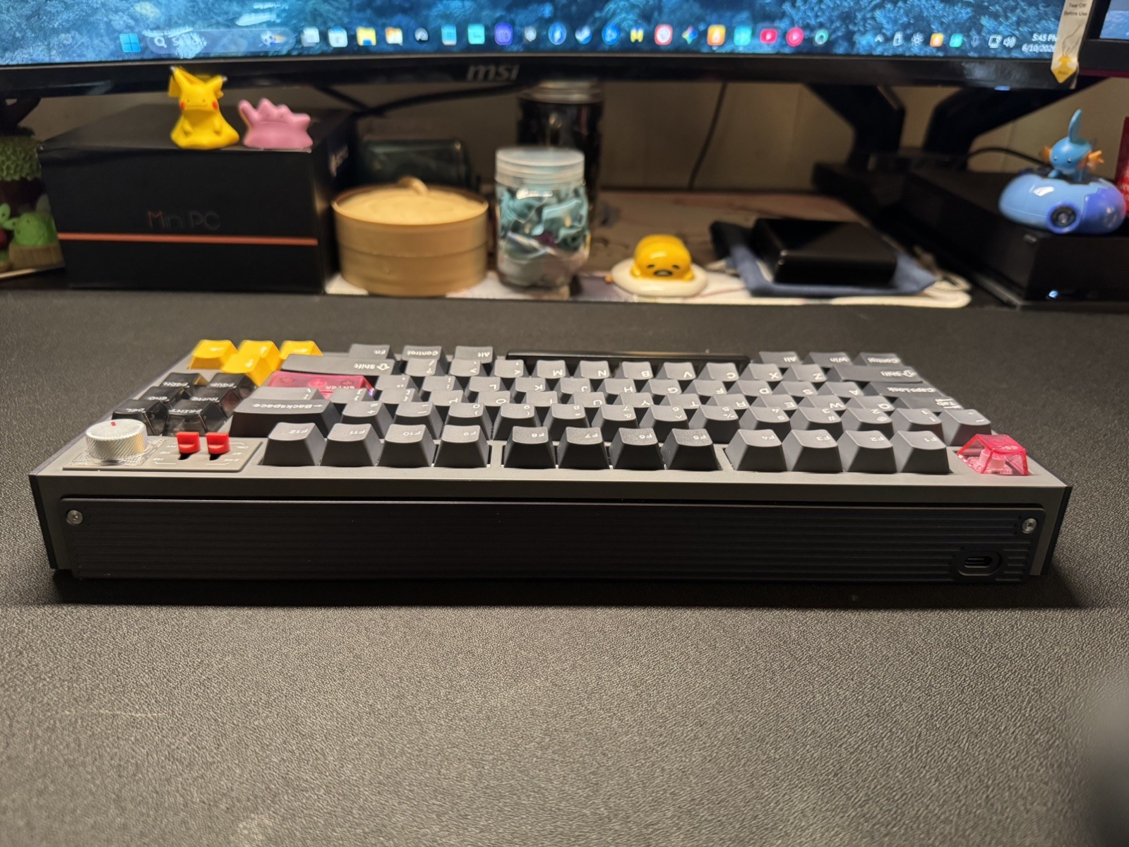 NuPhy WH80 Wireless Magnetic Gaming Keyboard HE 80% Black Open Box Dot Keycaps
