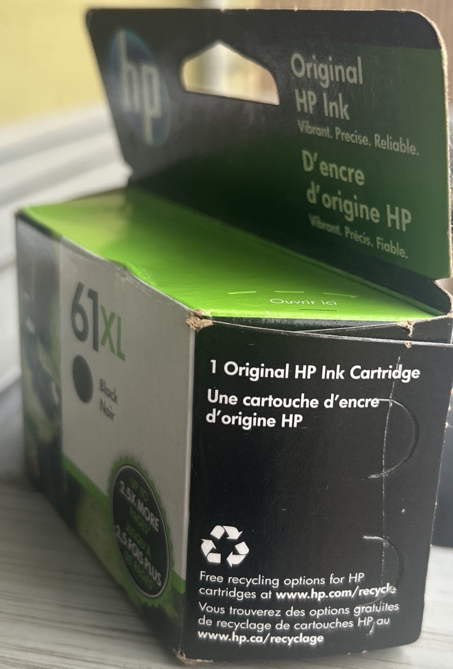 Genuine HP 61XL Black Ink Cartridge Malaysia MAR 2024 New Sealed