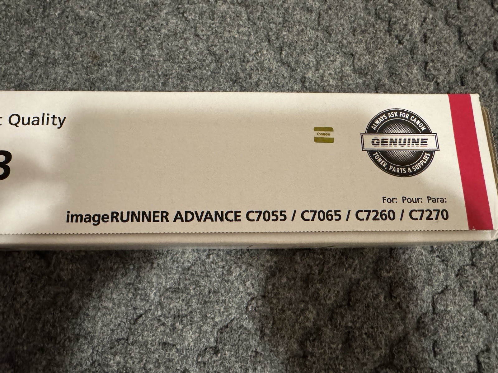 NEW Genuine Canon GPR-33 Magenta Toner Cartridge 2800B003