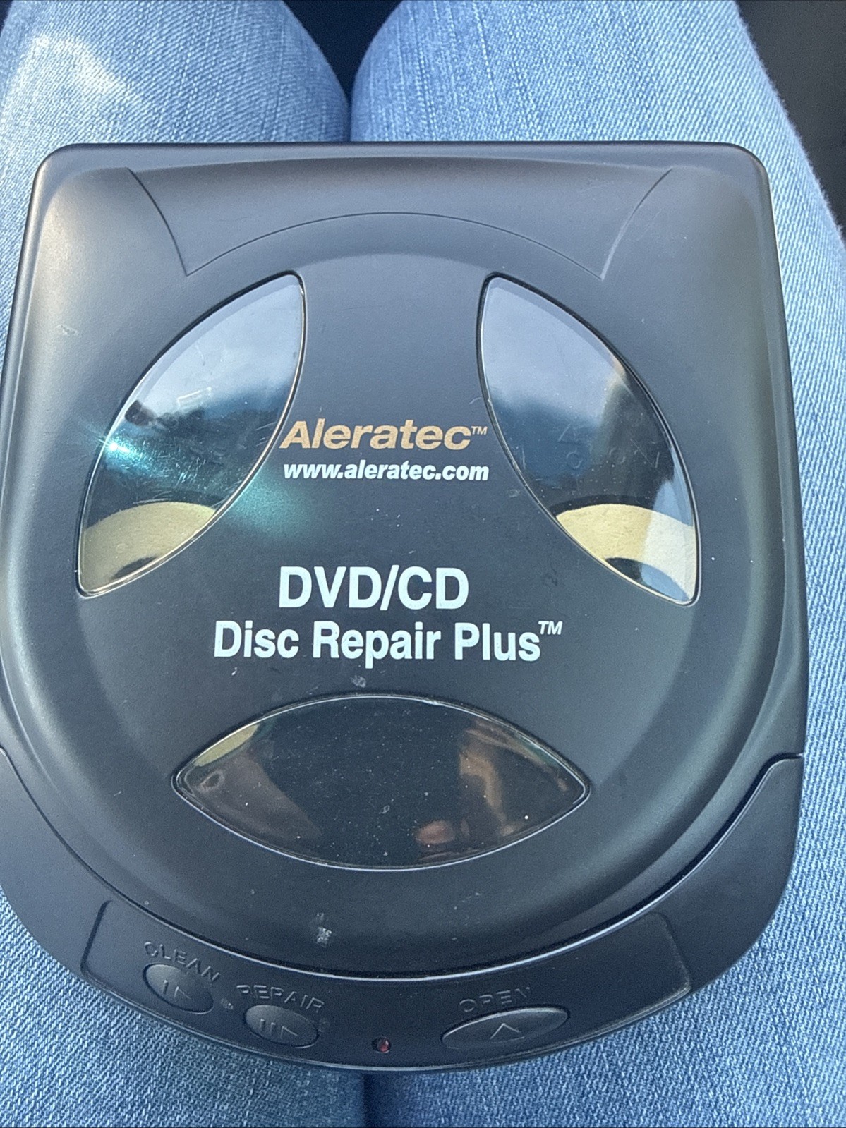 Aleratec Motorized CD/DVD Disc Repair Cleaner Scratch Remover System No Cord