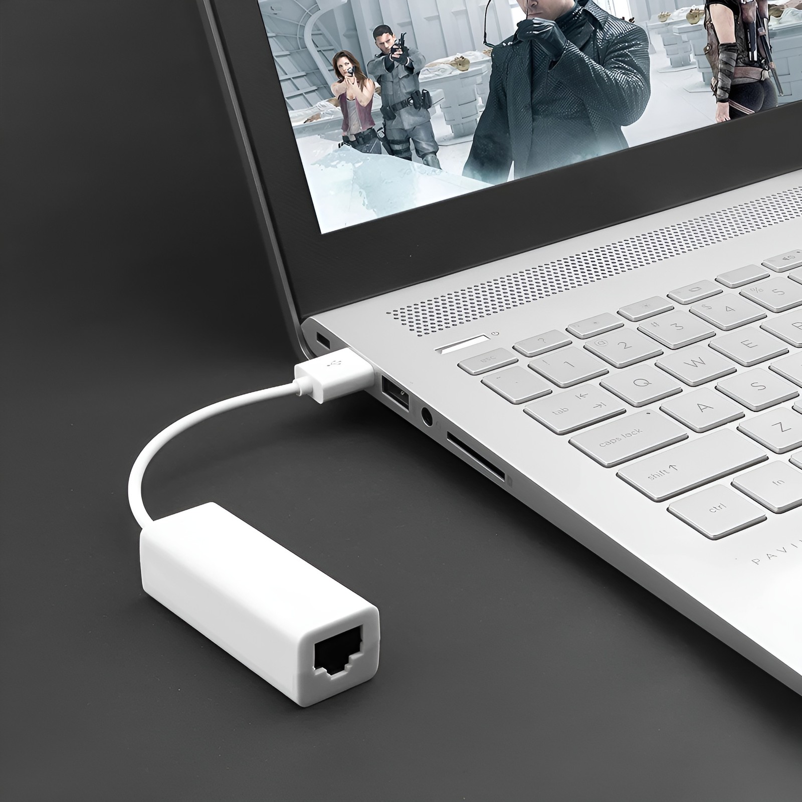 USB 2.0 Ethernet Network Adapter 100Mbps Wired LAN for Windows PC Mac Laptop