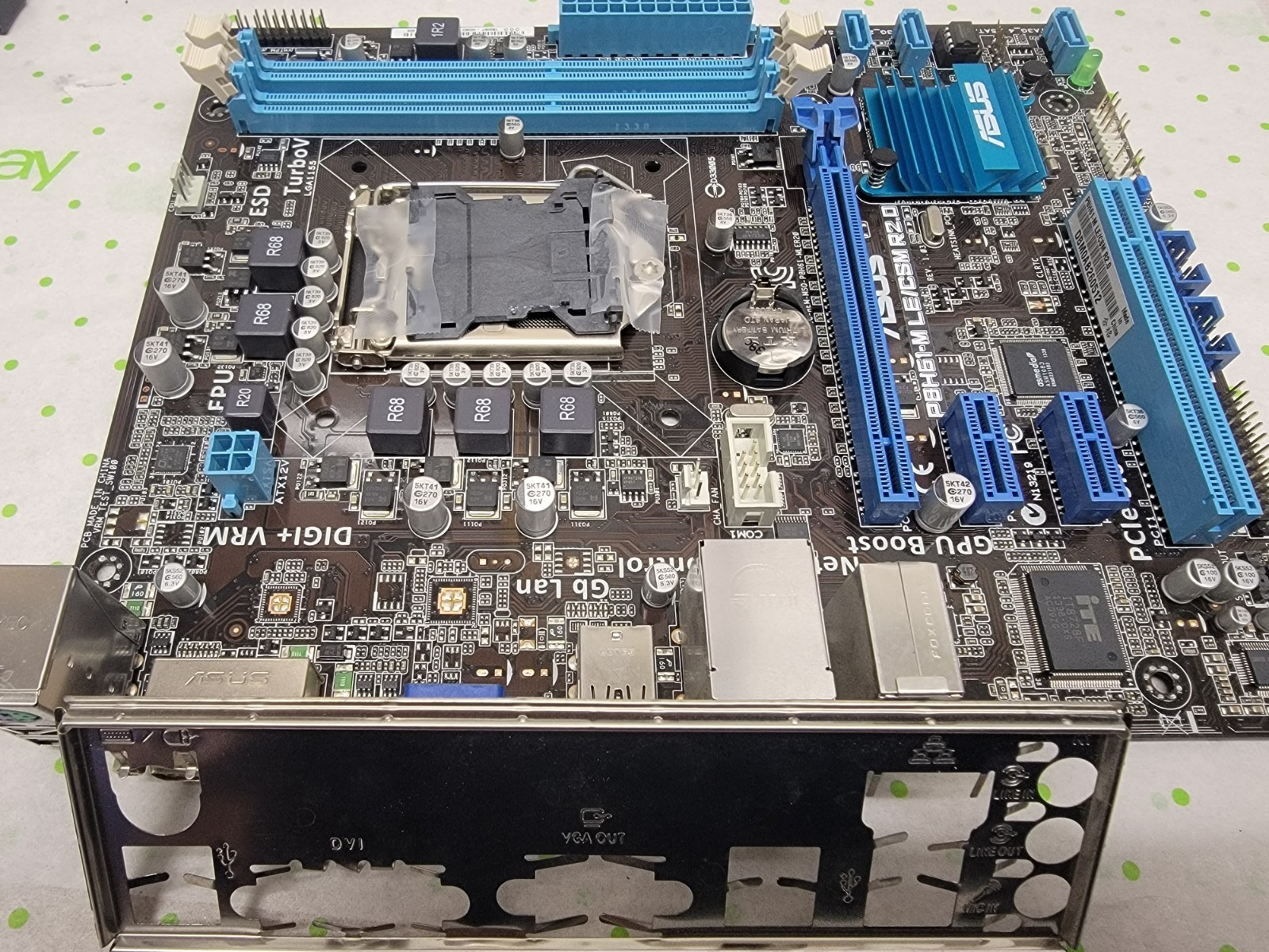 ASUS P8H61-M LE/CSM R2.0 LGA 1155 Intel Motherboard with IO Backplate