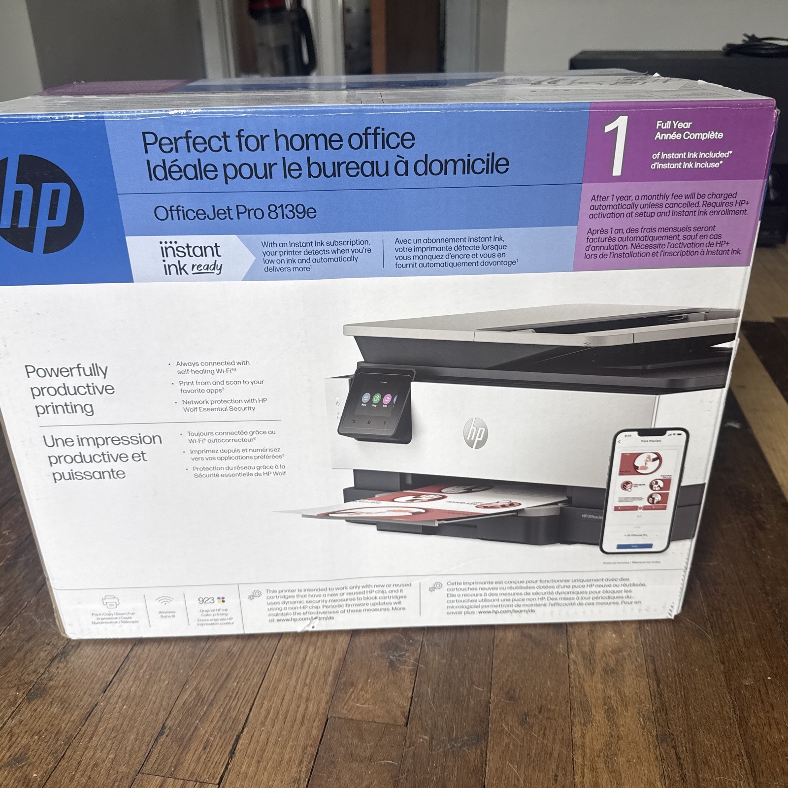 HP OfficeJet Pro 8139e Wireless All-in-One Printer with 1 Full Year Instant Ink