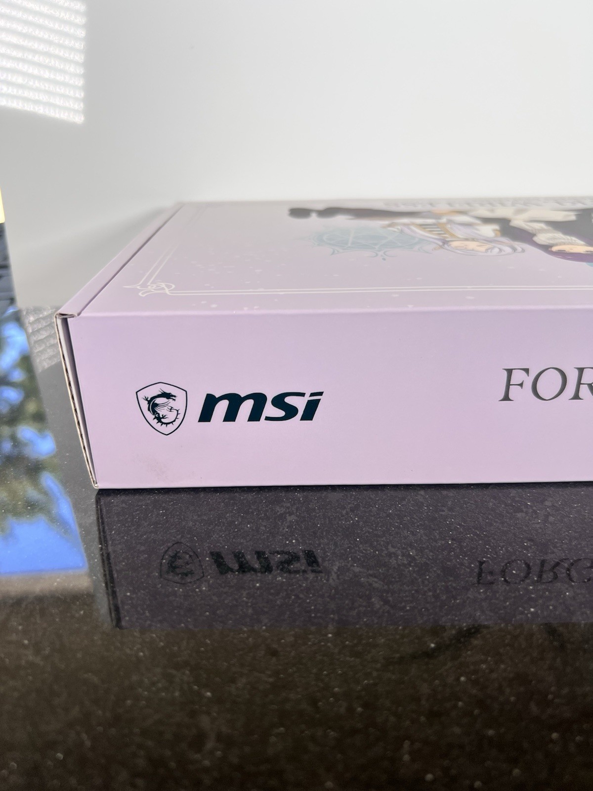 MSI Forge TKL Wireless Mechanical Keyboard Frieren Edition Anime Gaming Gear Box