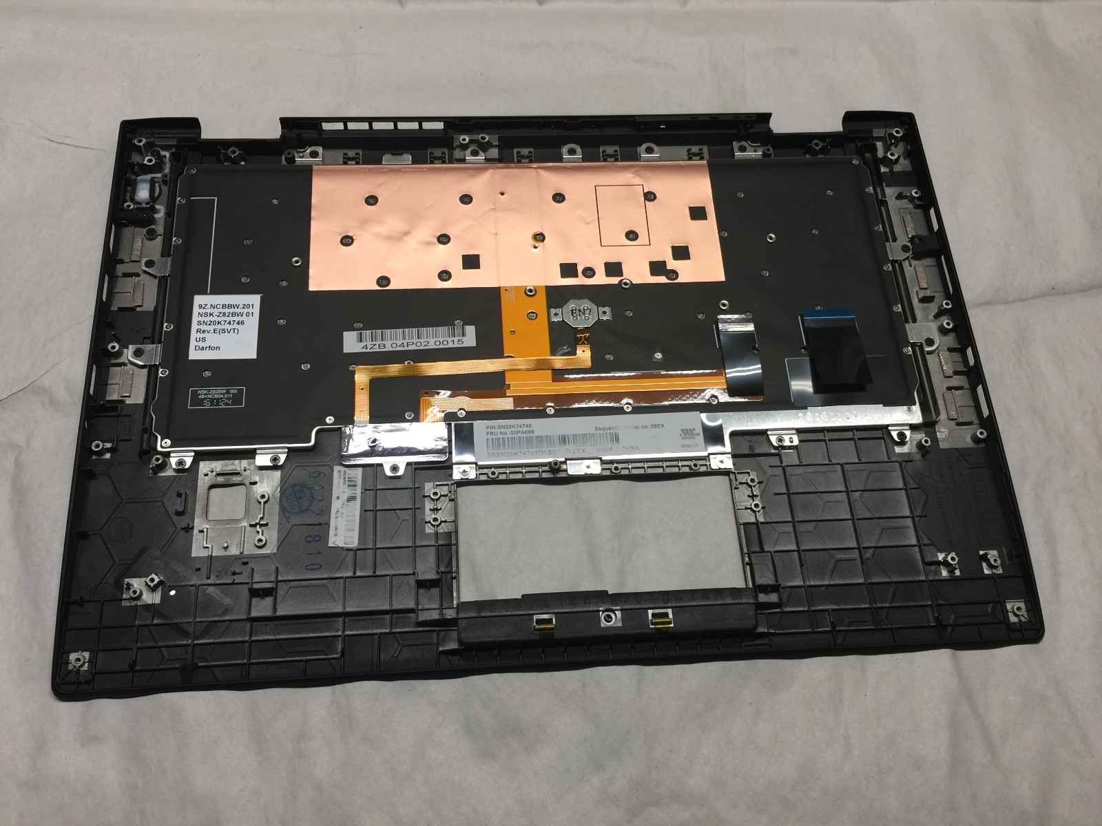 Original IBM Thinkpad X1 Carbon Gen 4 Keyboard w Touchpad 01AV154