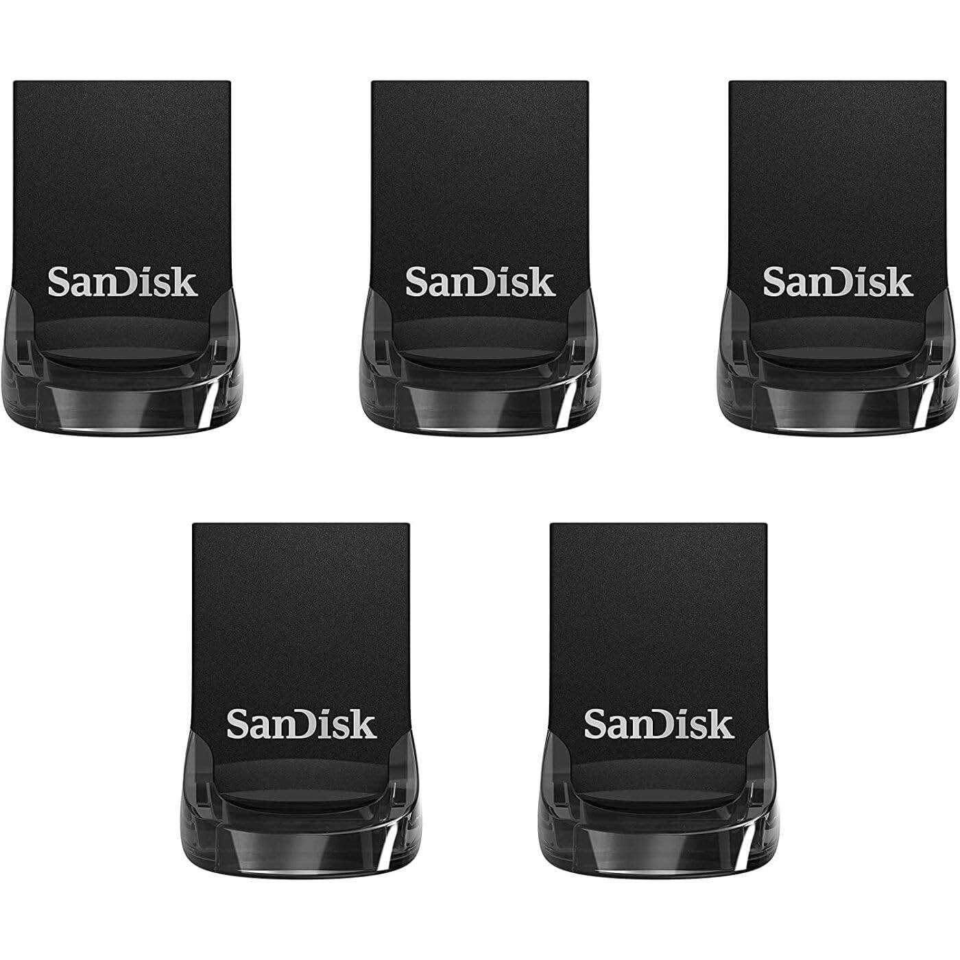SanDisk Ultra Fit 128GB USB 3.2 Flash Drive 5 Pack High Speed Storage
