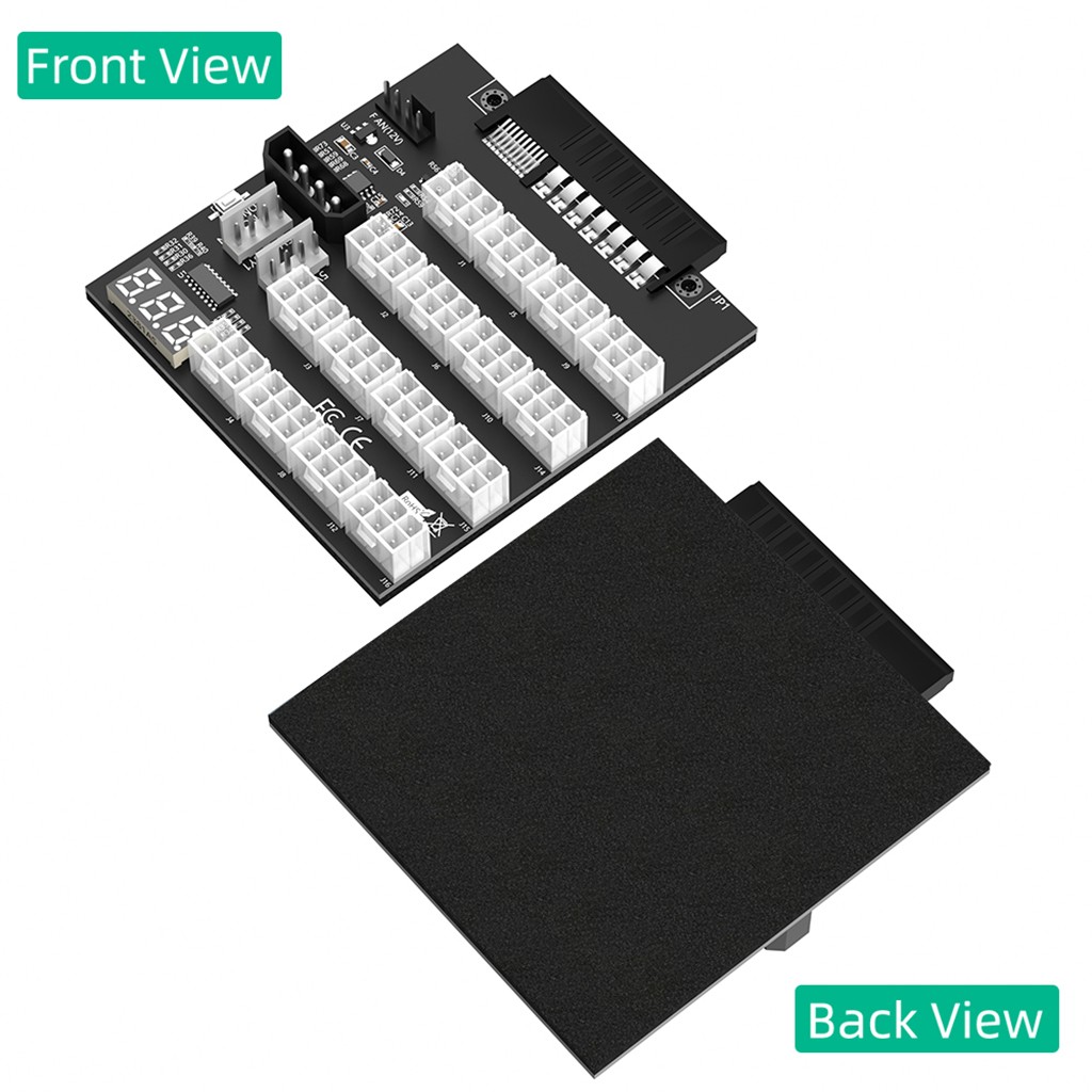 ATX 12x6Pin Breakout Board with flash LED for HP 733428-101 720620-B21