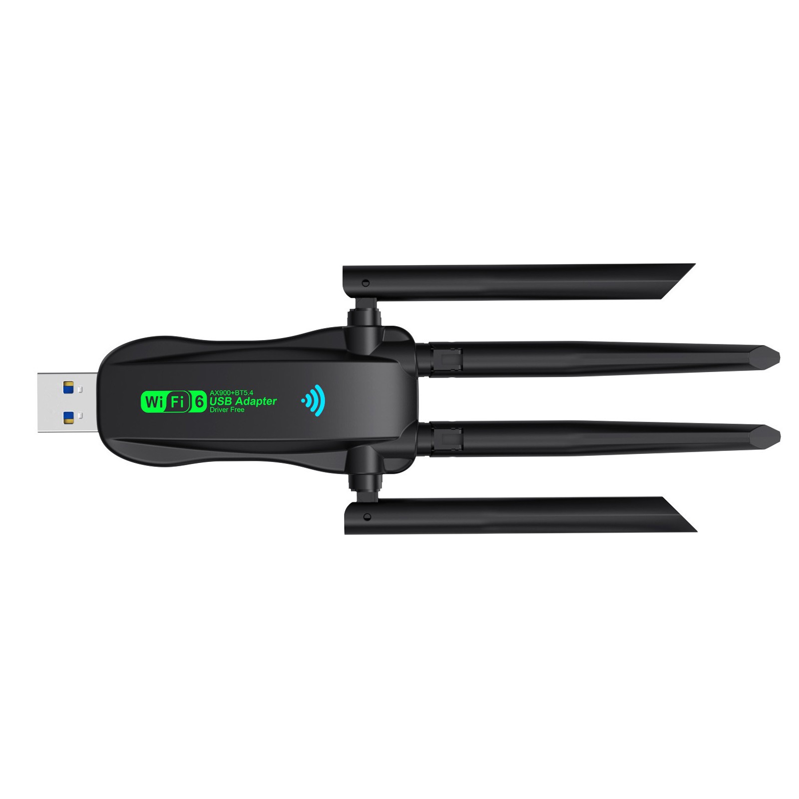 For PC Wireless USB WiFi 6 Bluetooth 5.4 Adapter Dual Band 2.4G/5GHz Antenna