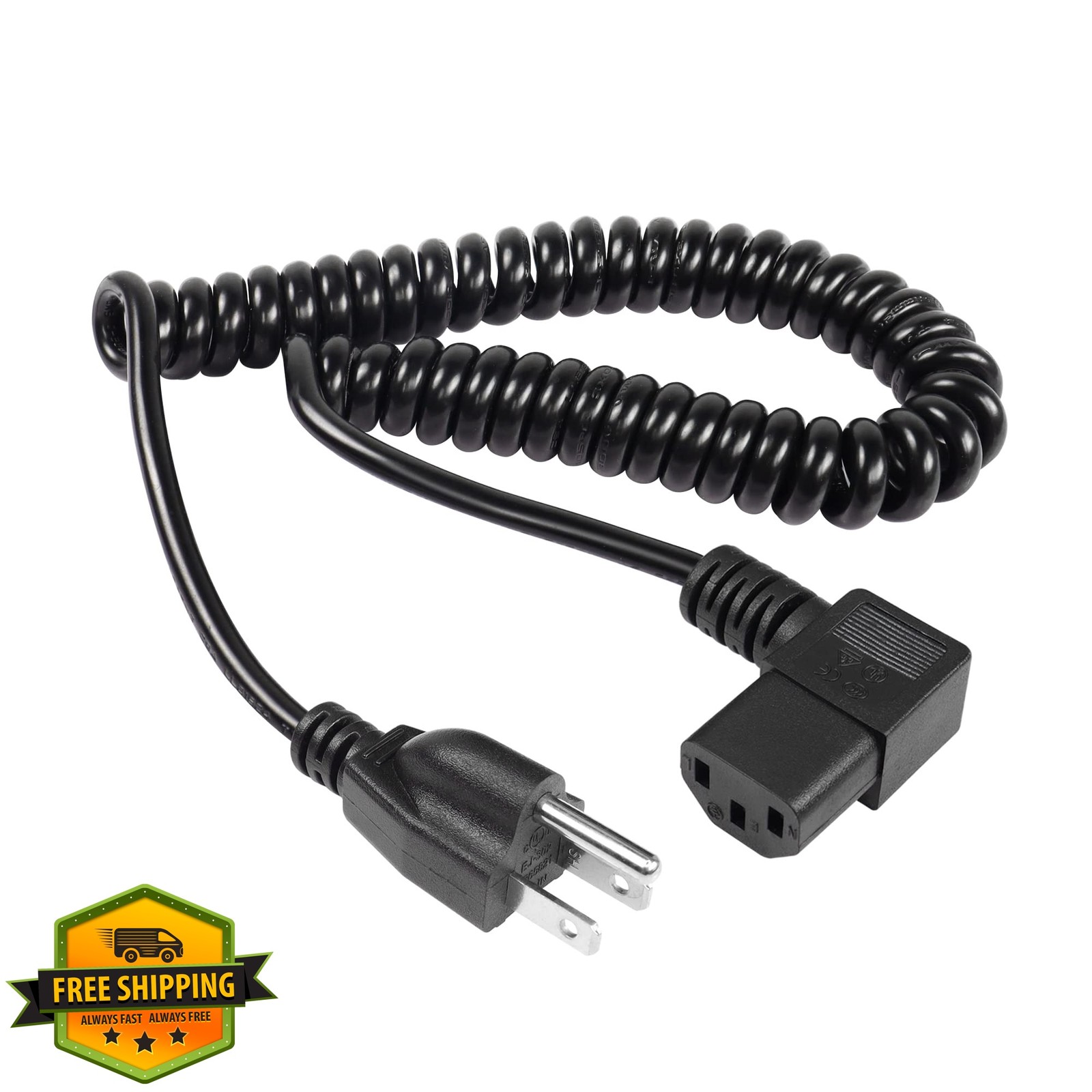 RIIEYOCA Right Angle C13 Power Cord
